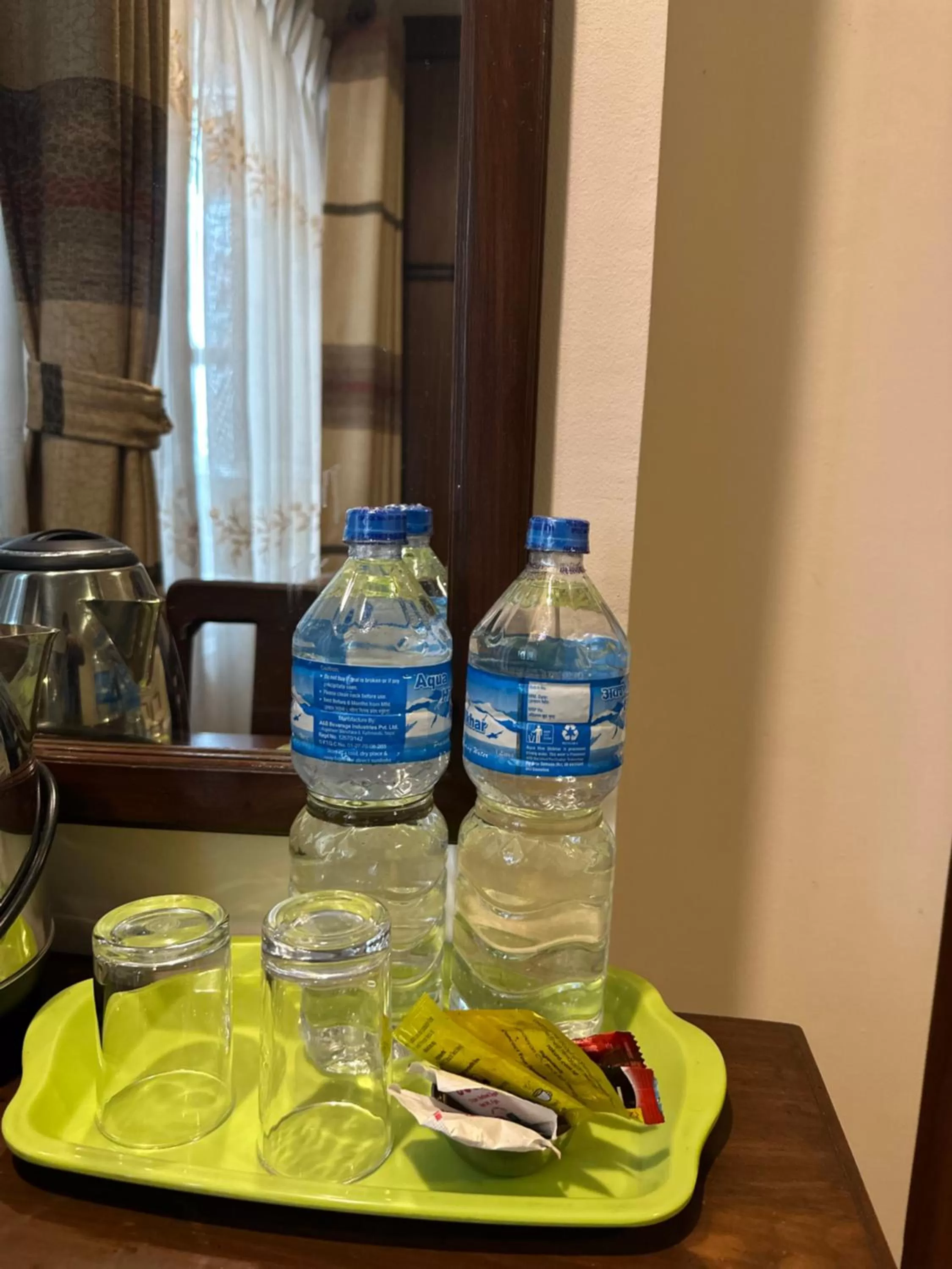 Drinks in Hotel Everest Nepal