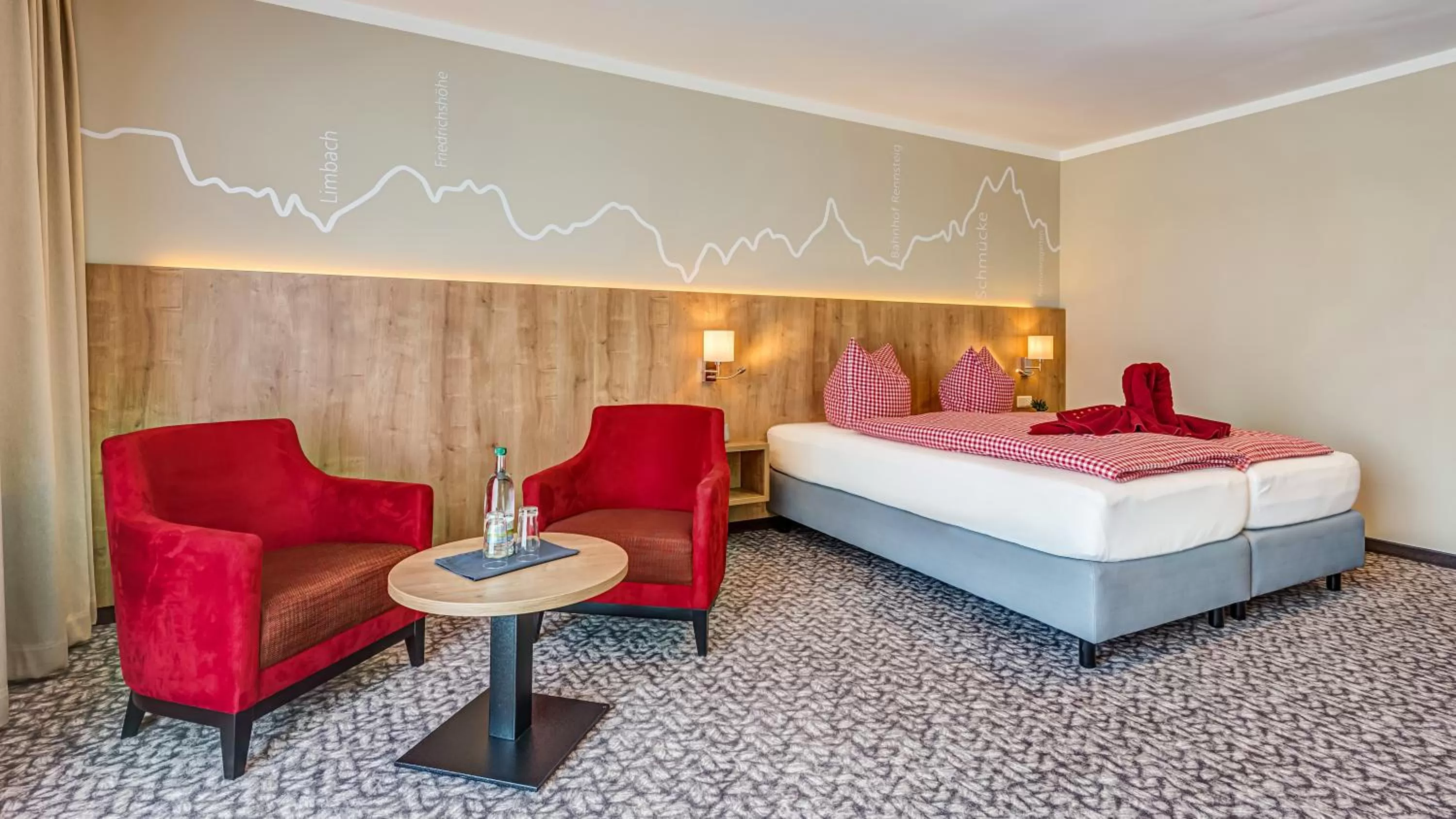 Bed in Hotel Traumblick