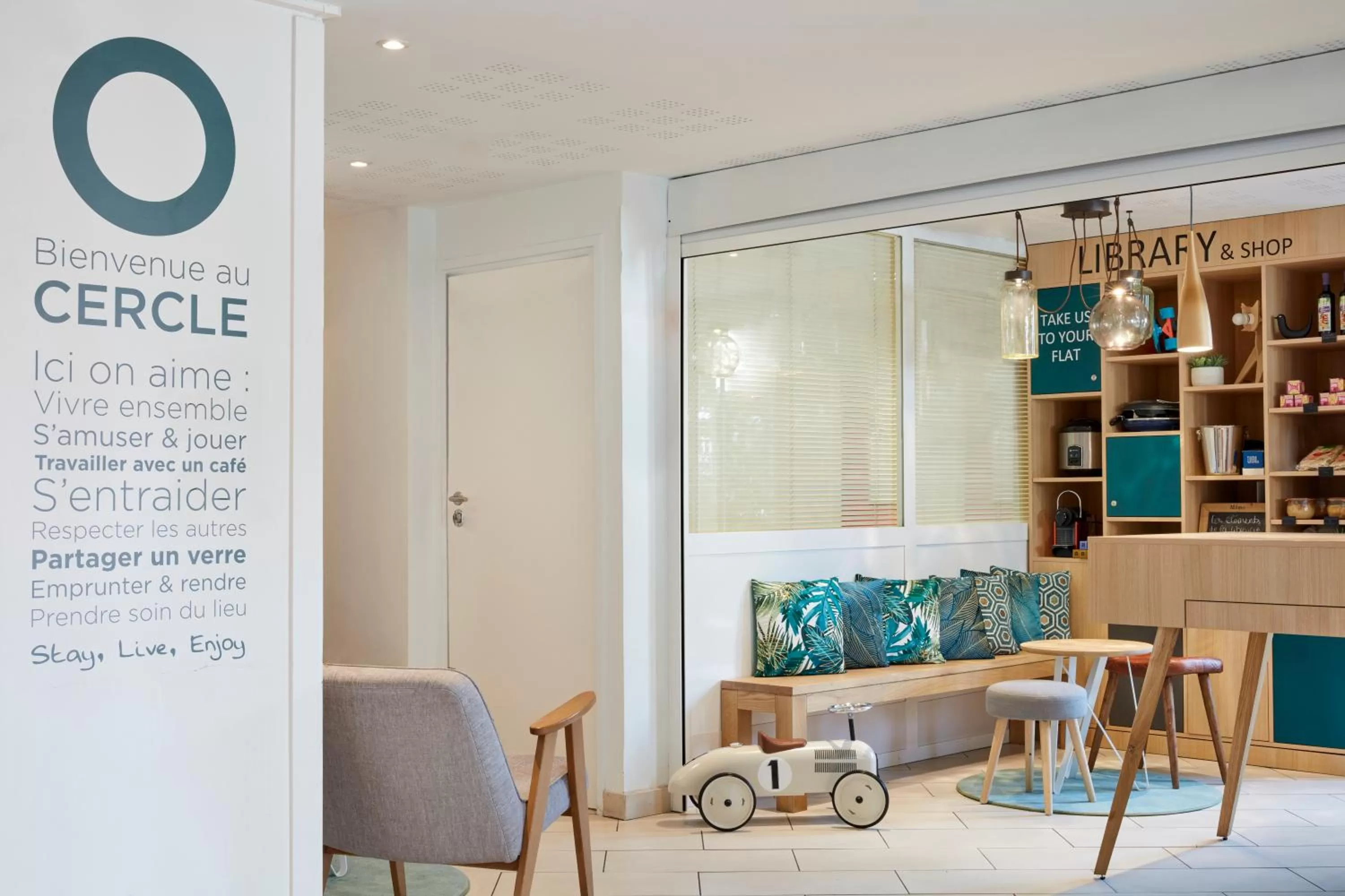 Lobby or reception in Aparthotel Adagio Access Carrières Sous Poissy