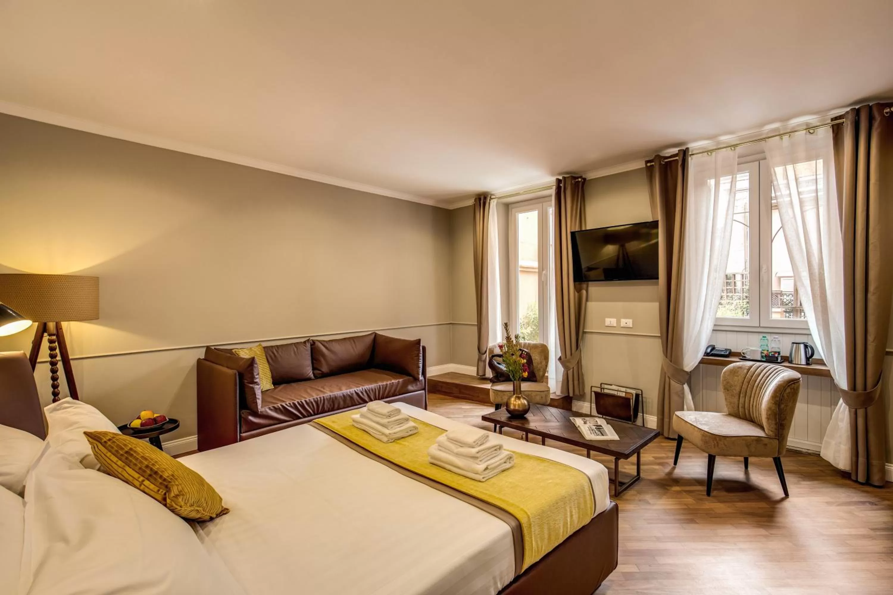 Bedroom, Bed in Charme Spagna Boutique Hotel