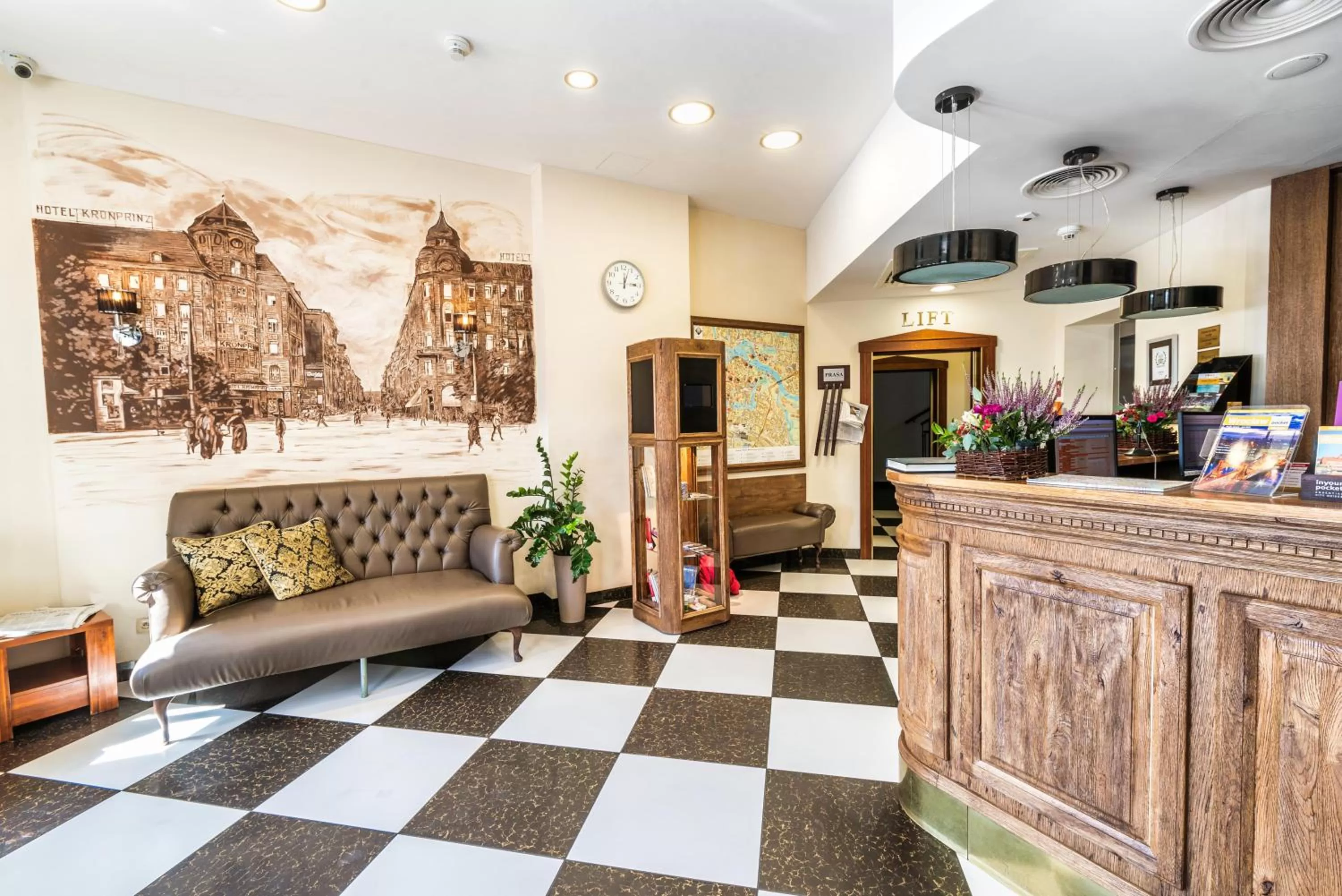 Lobby or reception in Hotel Piast Wrocław Centrum