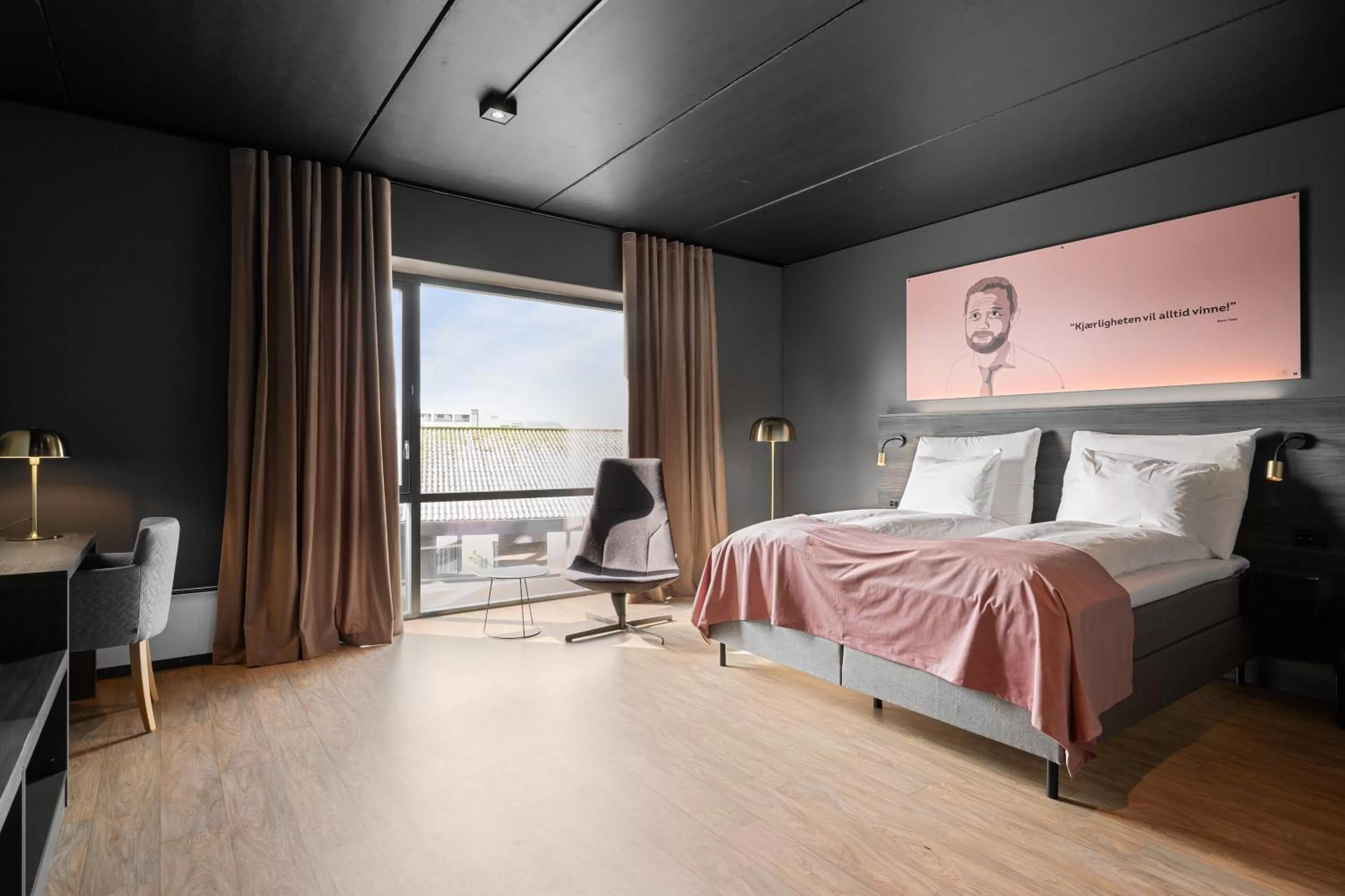 Bed in Hotell Jæren