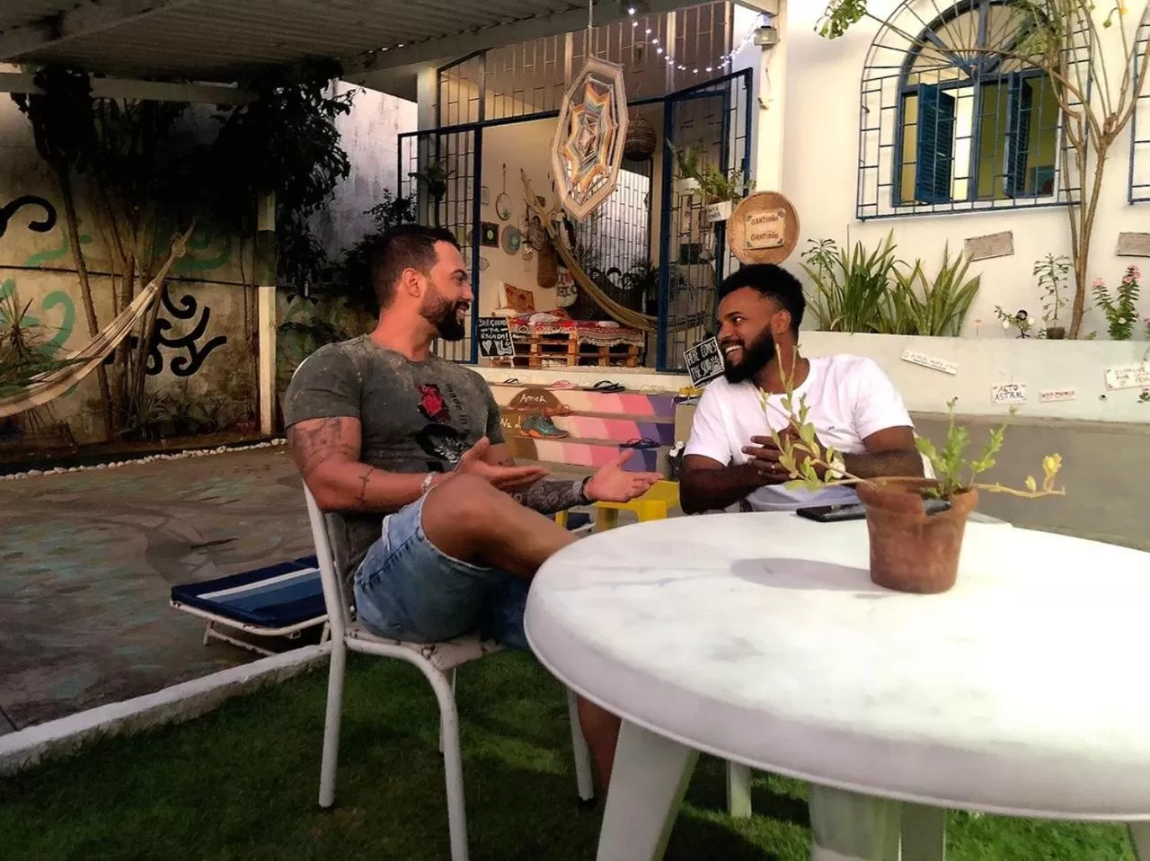 Patio in Hostel Das Canárias