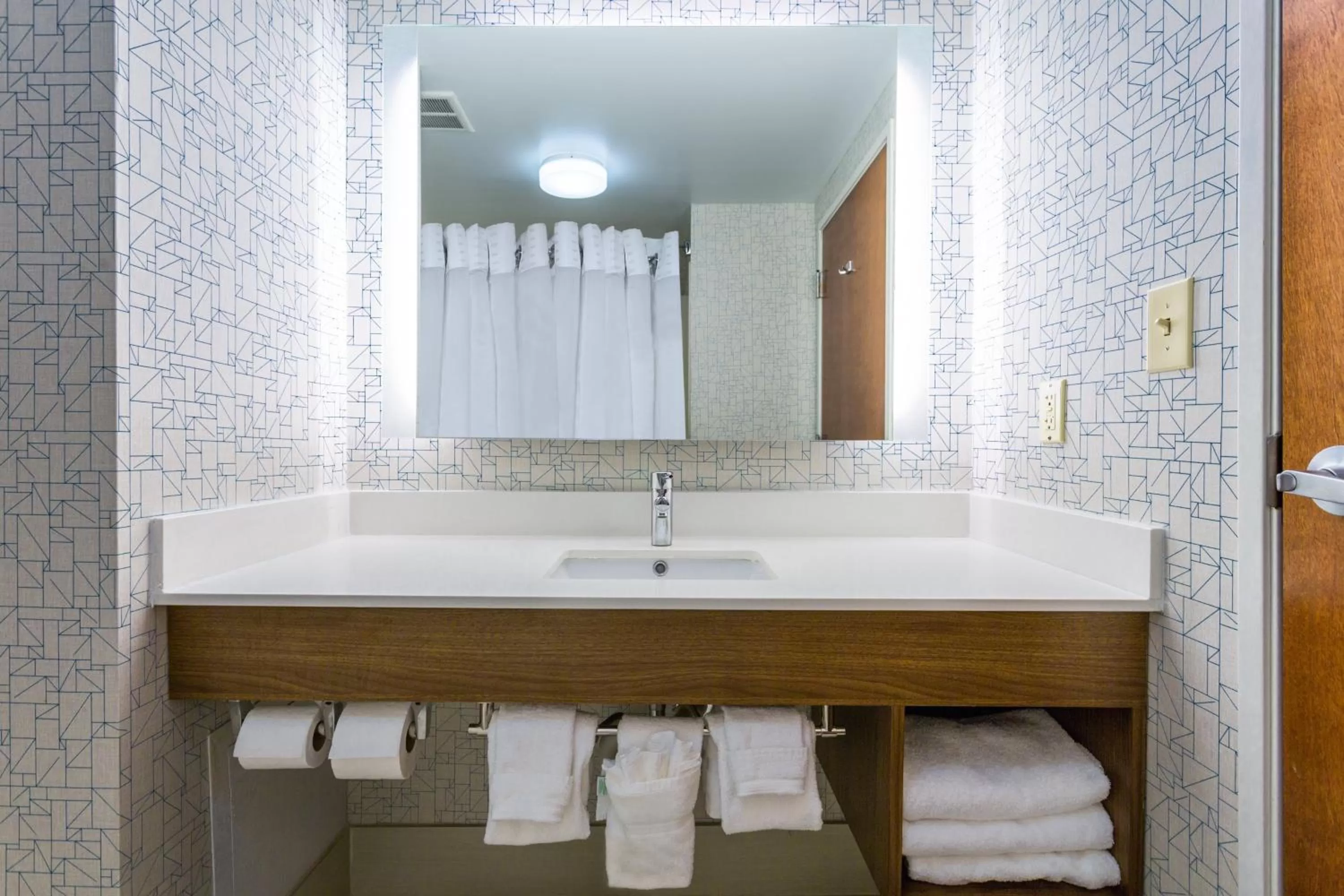 Bathroom in Holiday Inn Express and Suites - Petersburg - Fort Lee by IHG