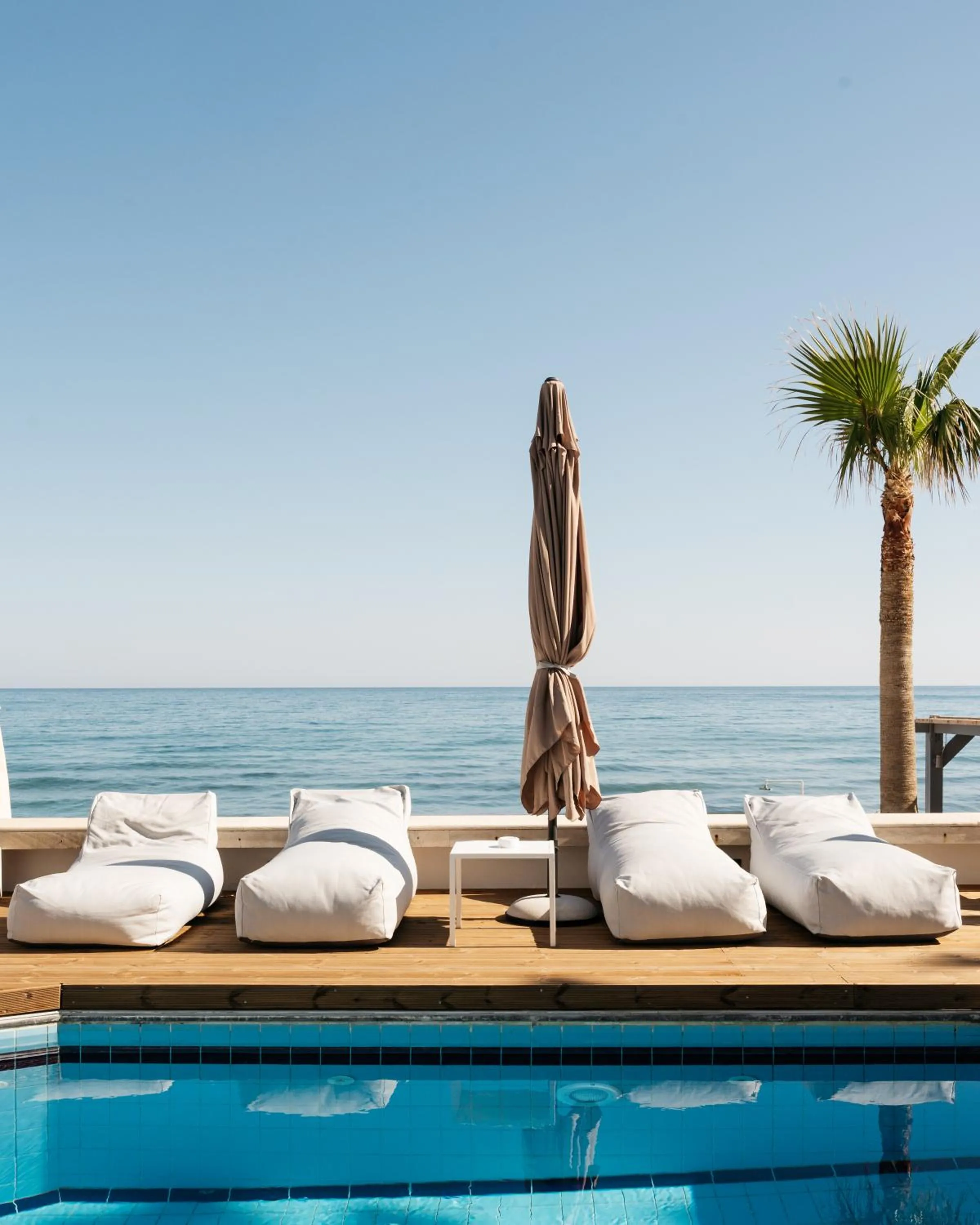 sunbed in Petradi Beach Lounge Hotel