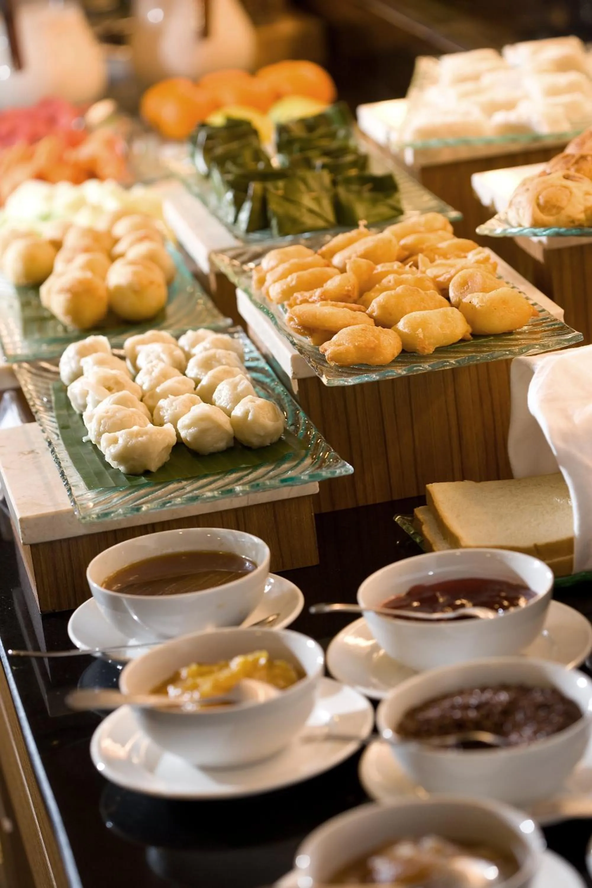 Buffet breakfast in Hotel Santika Bangka