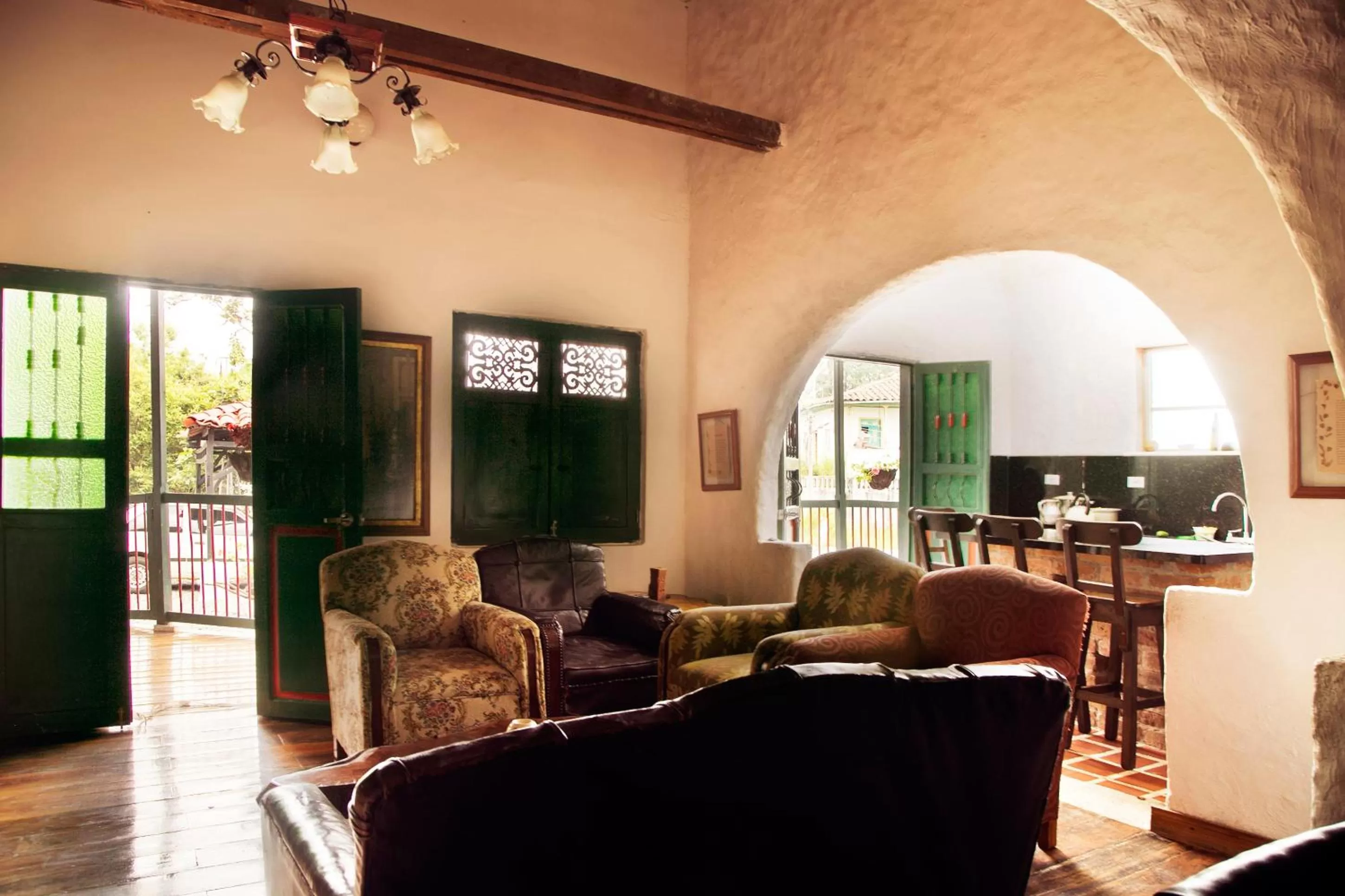 Communal lounge/ TV room in Finca Campestre La Adelita B&B