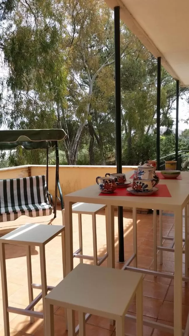 Balcony/Terrace in Villa Morgante B&B