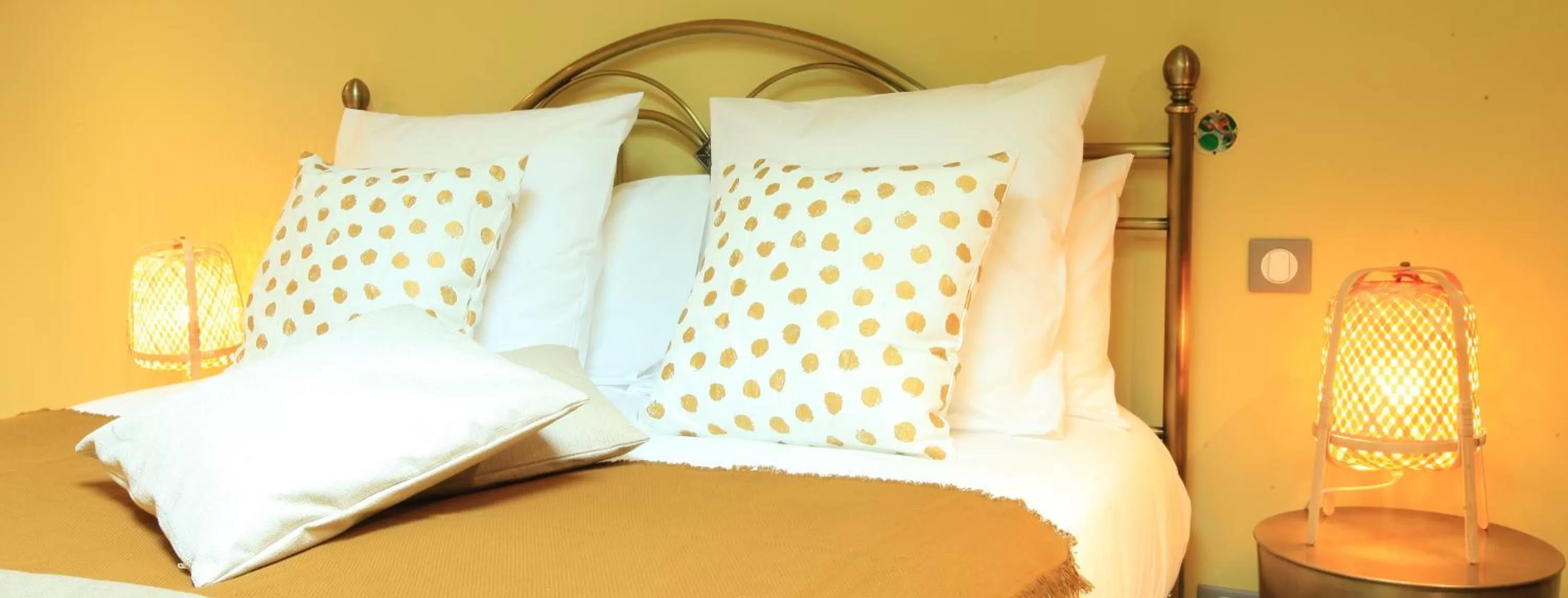 Bed in Chambres D' hôtes Les Ormes