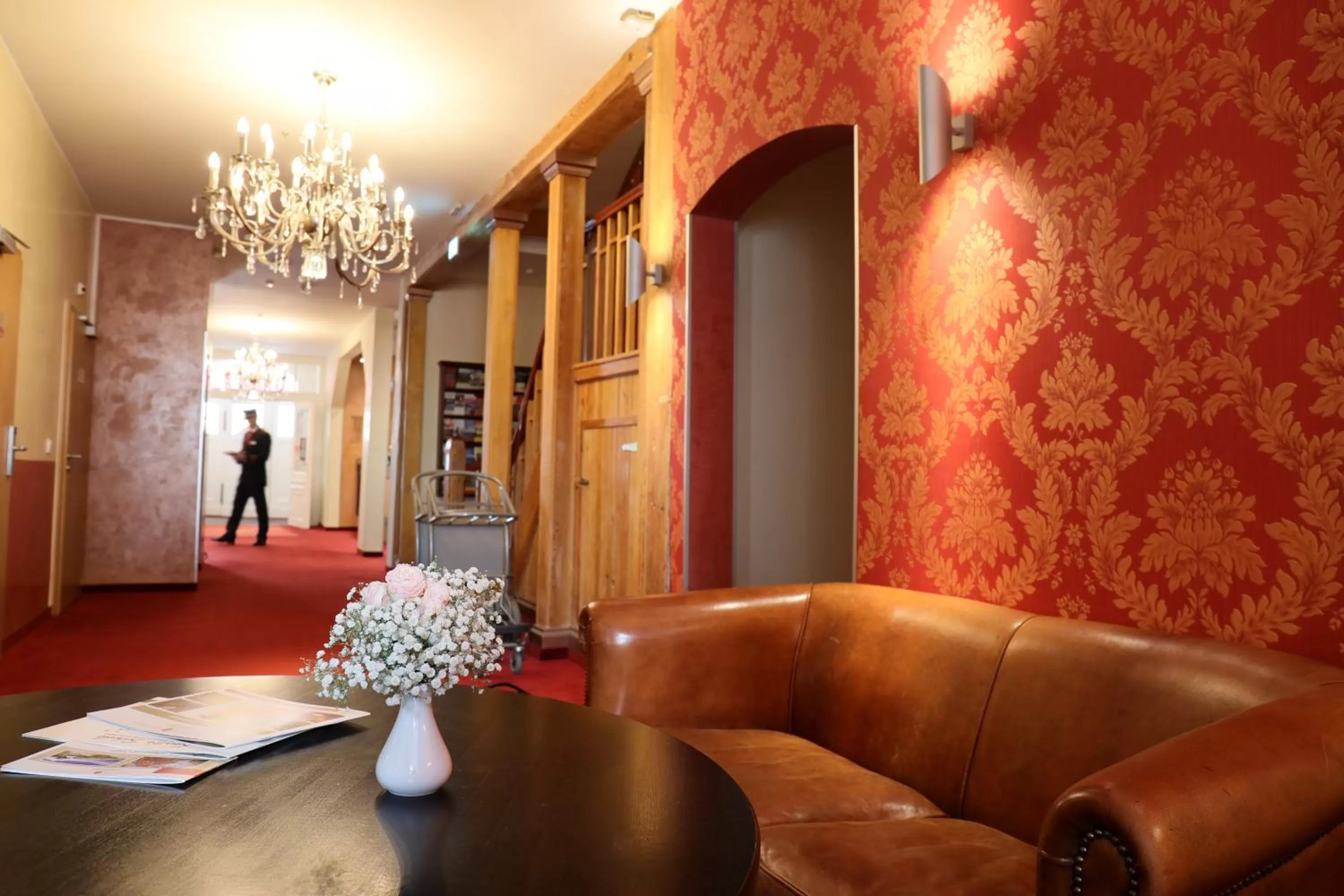 Lobby or reception in Romantik Hotel Scheelehof Stralsund