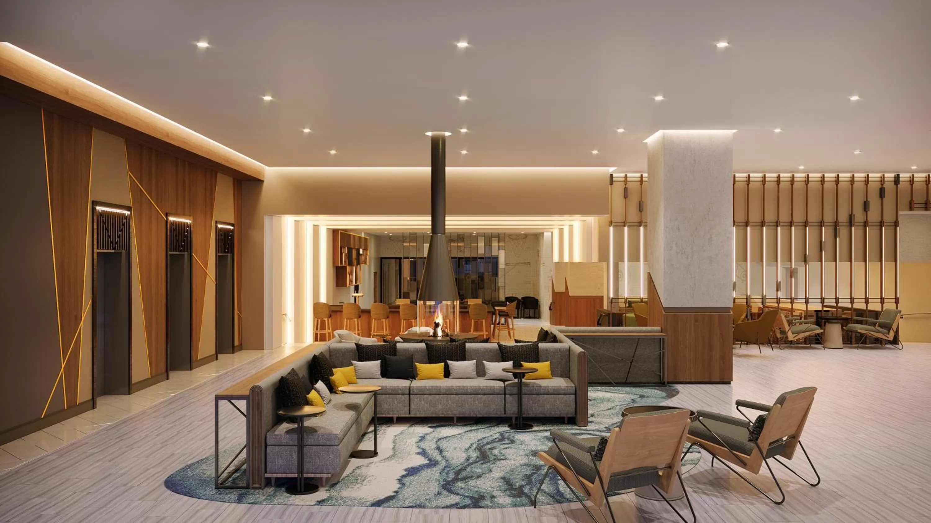 Lobby or reception in Marriott Springfield Downtown