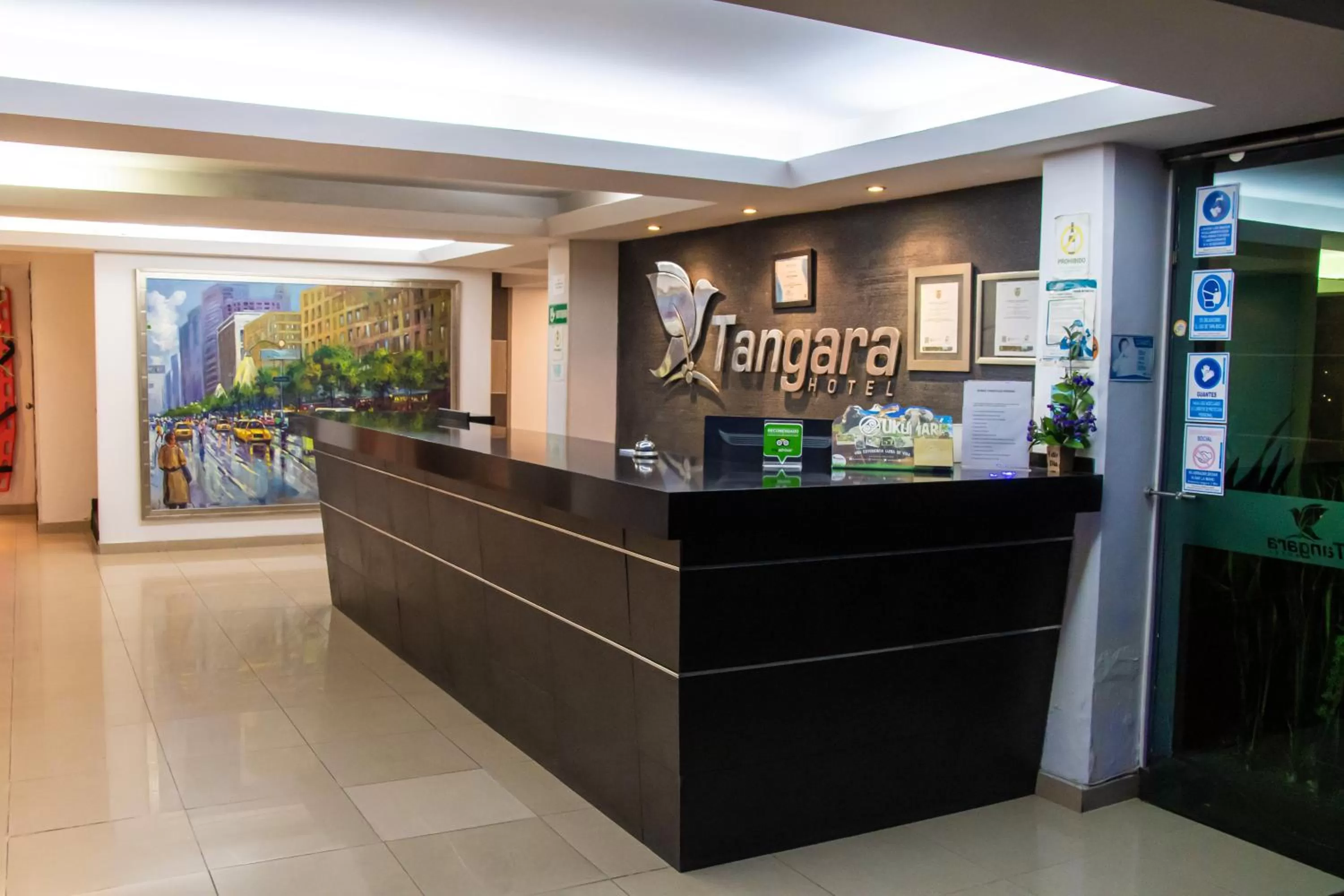 Lobby or reception in Hotel Tangara