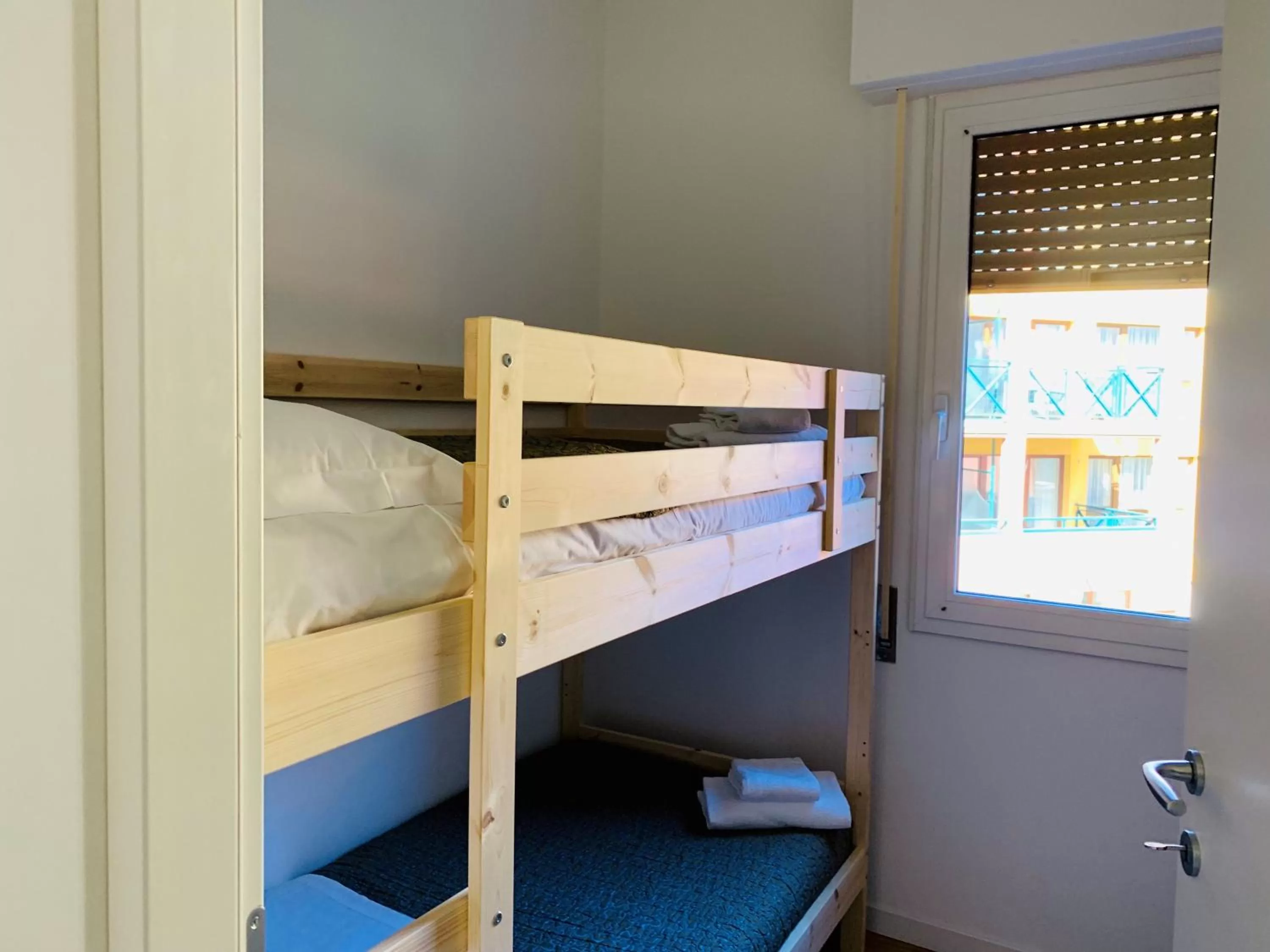 Bedroom, Bed in Front Lake Apartment Bardolino