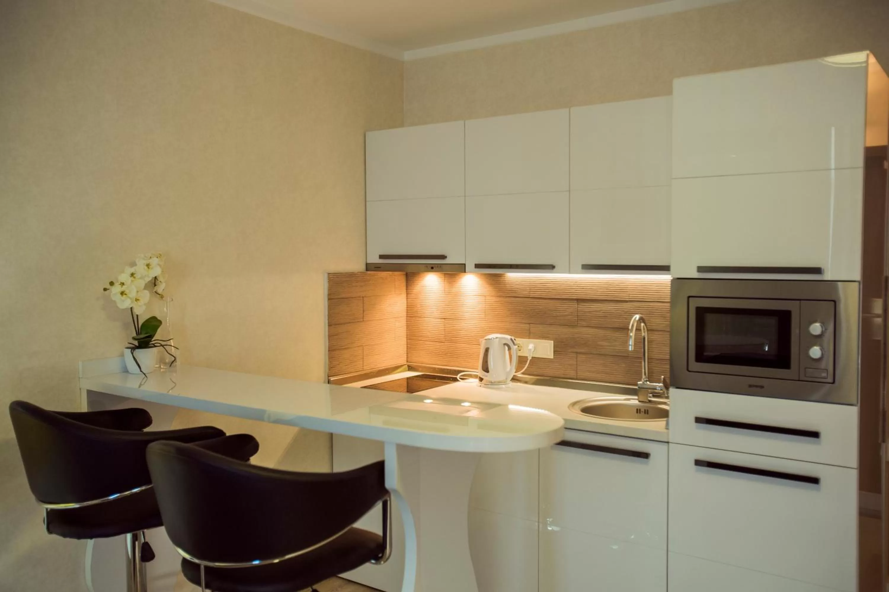 Kitchen or kitchenette, Kitchen/Kitchenette in Aparthotel Holiday Lux Batumi