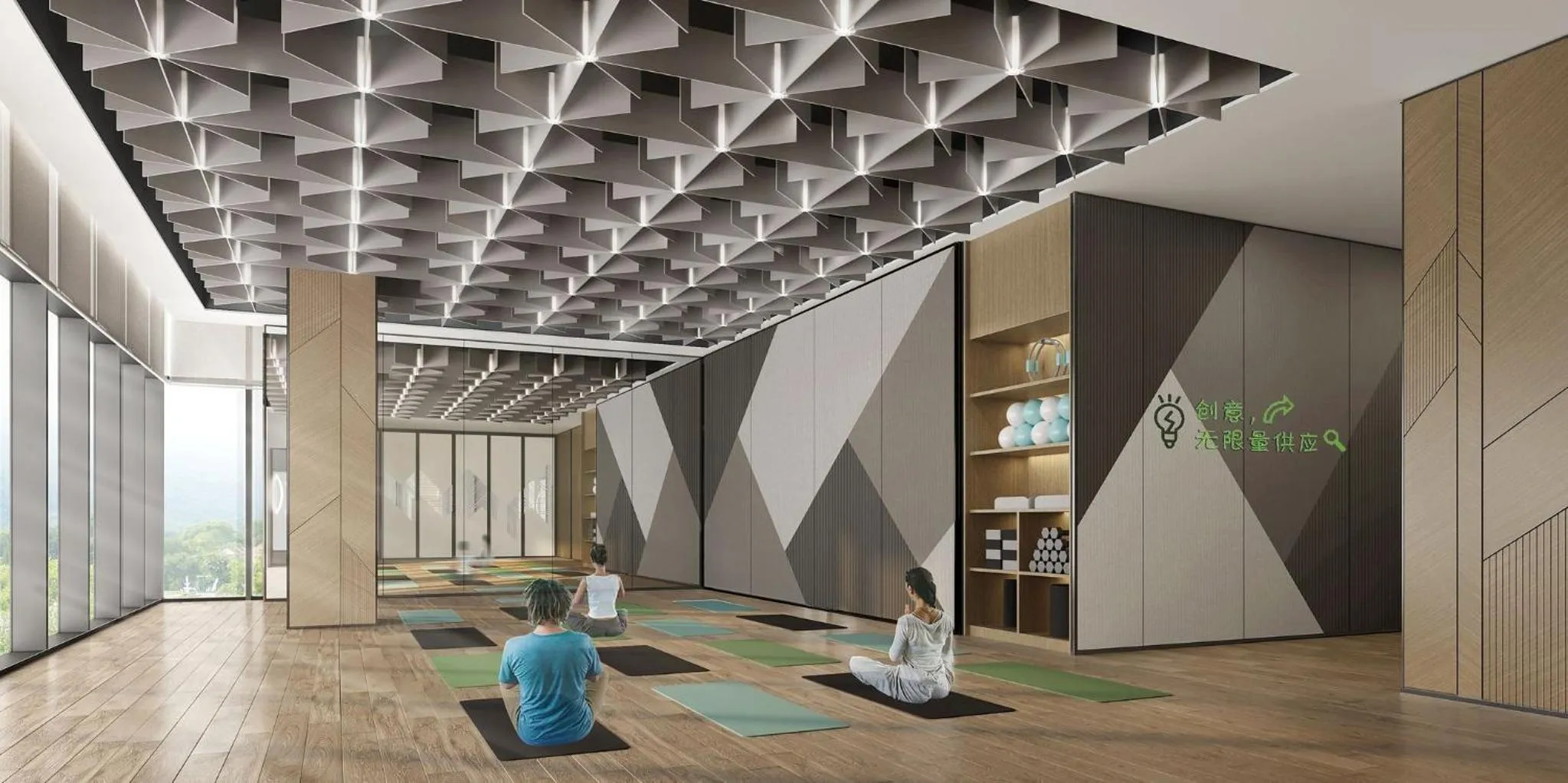 Fitness centre/facilities in EVEN Hotels Shenzhen Guangming Cloud Park by IHG