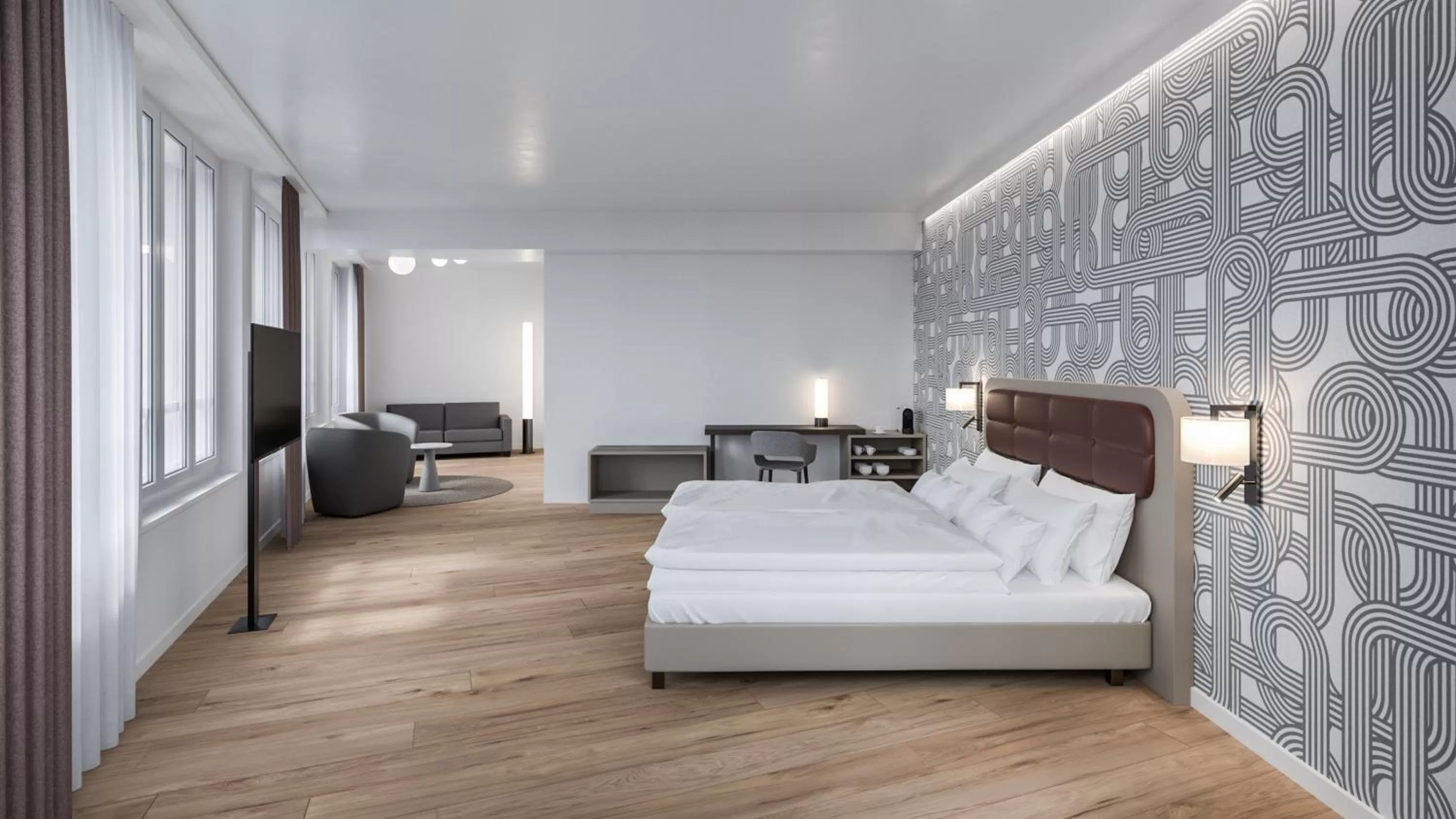 Photo of the whole room, Bed in Hotel Walhalla