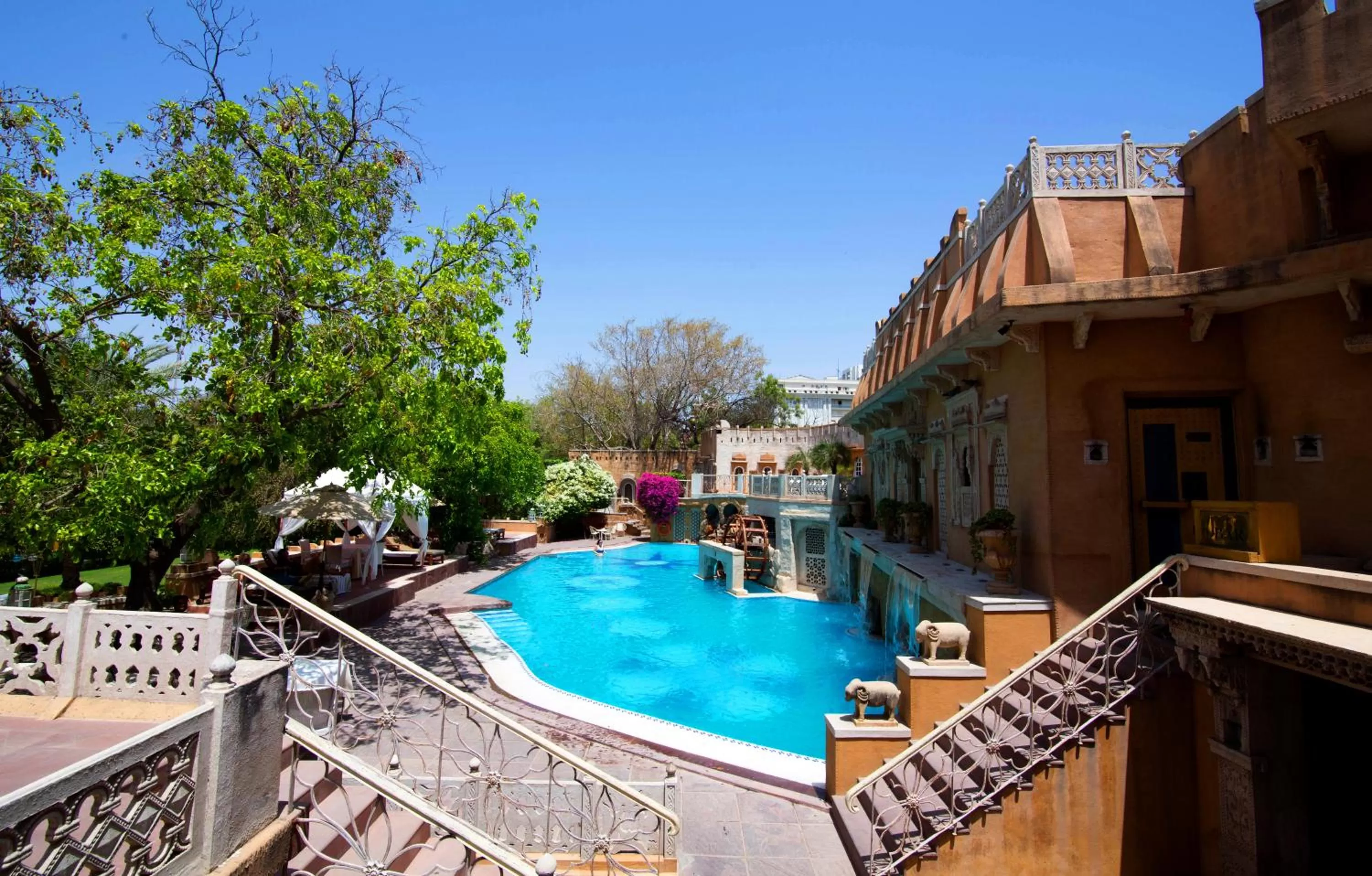 Swimming pool in Ajit Bhawan - A Palace Resort