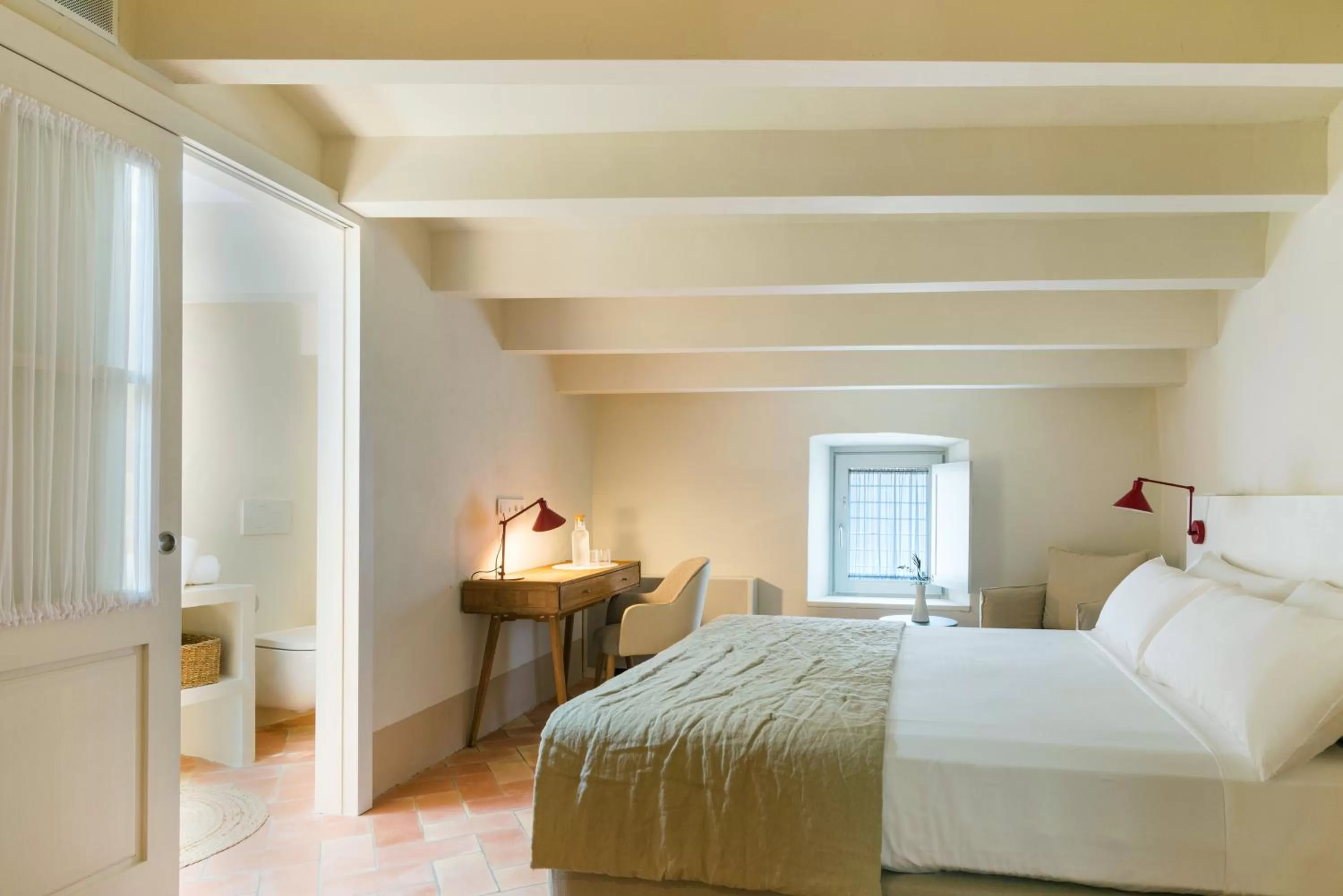 Bed in Can Mascort Eco Hotel