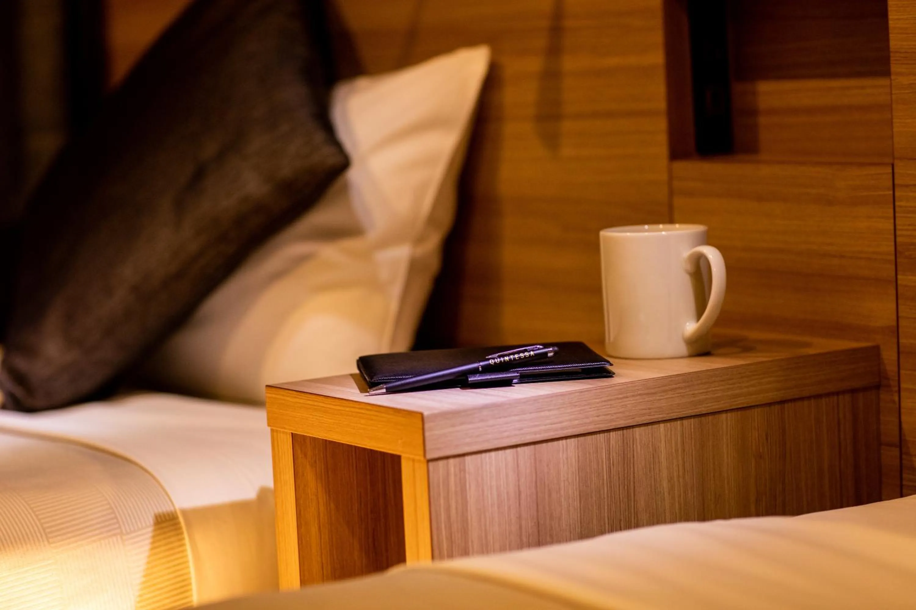 Photo of the whole room, Bed in Quintessa Hotel Osaka Shinsaibashi Comic & Books