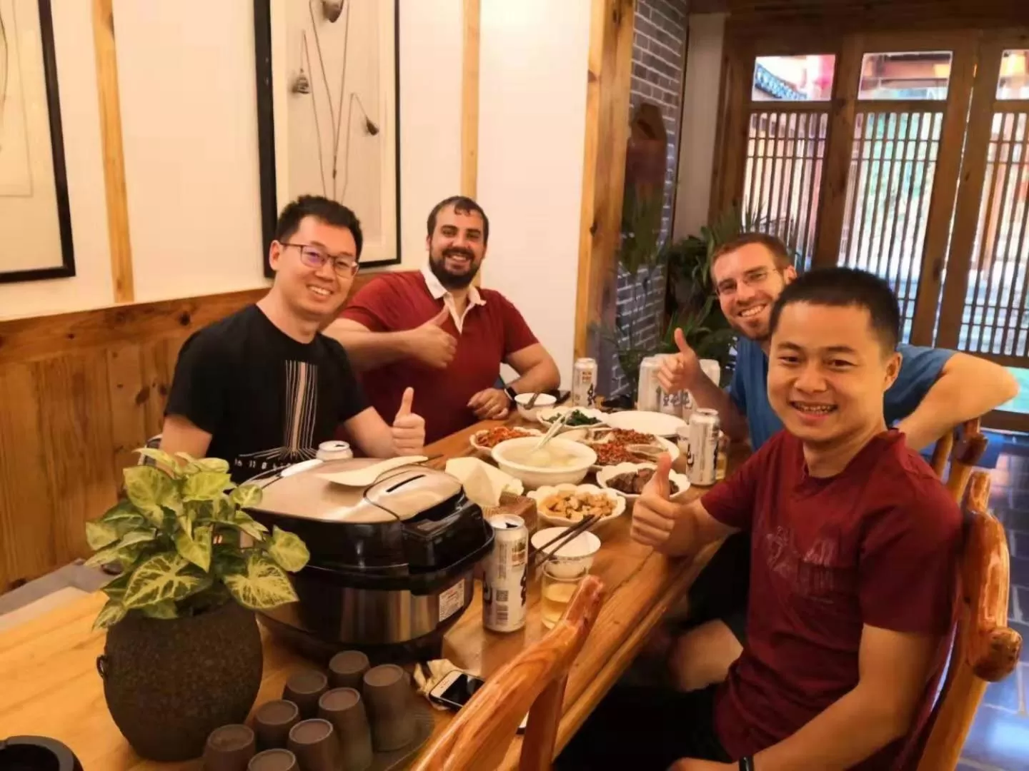 group of guests in Yuelu Homestay