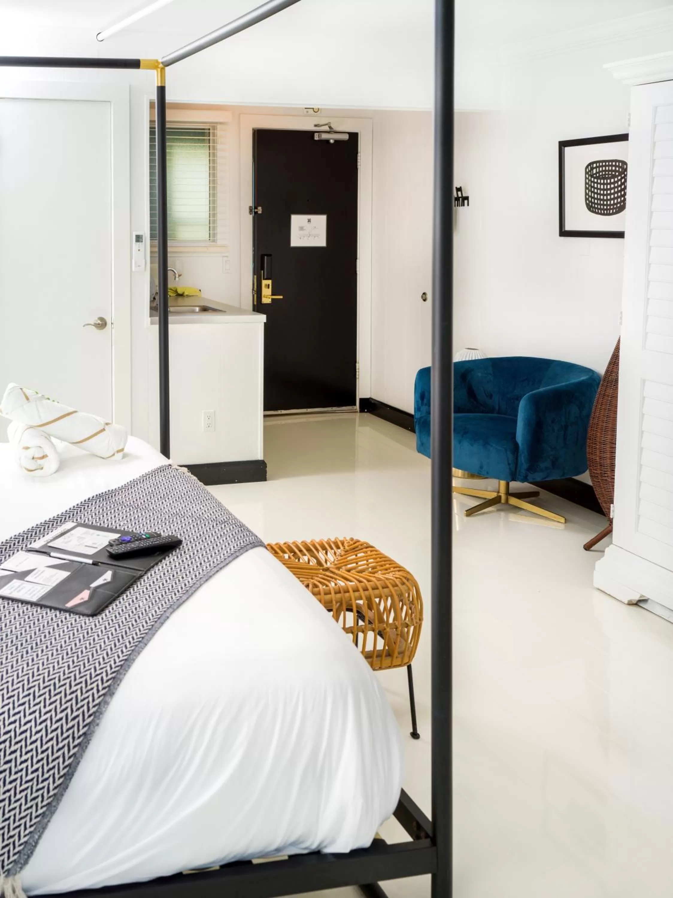 Bed in Aqua by American Beech - Adults Only