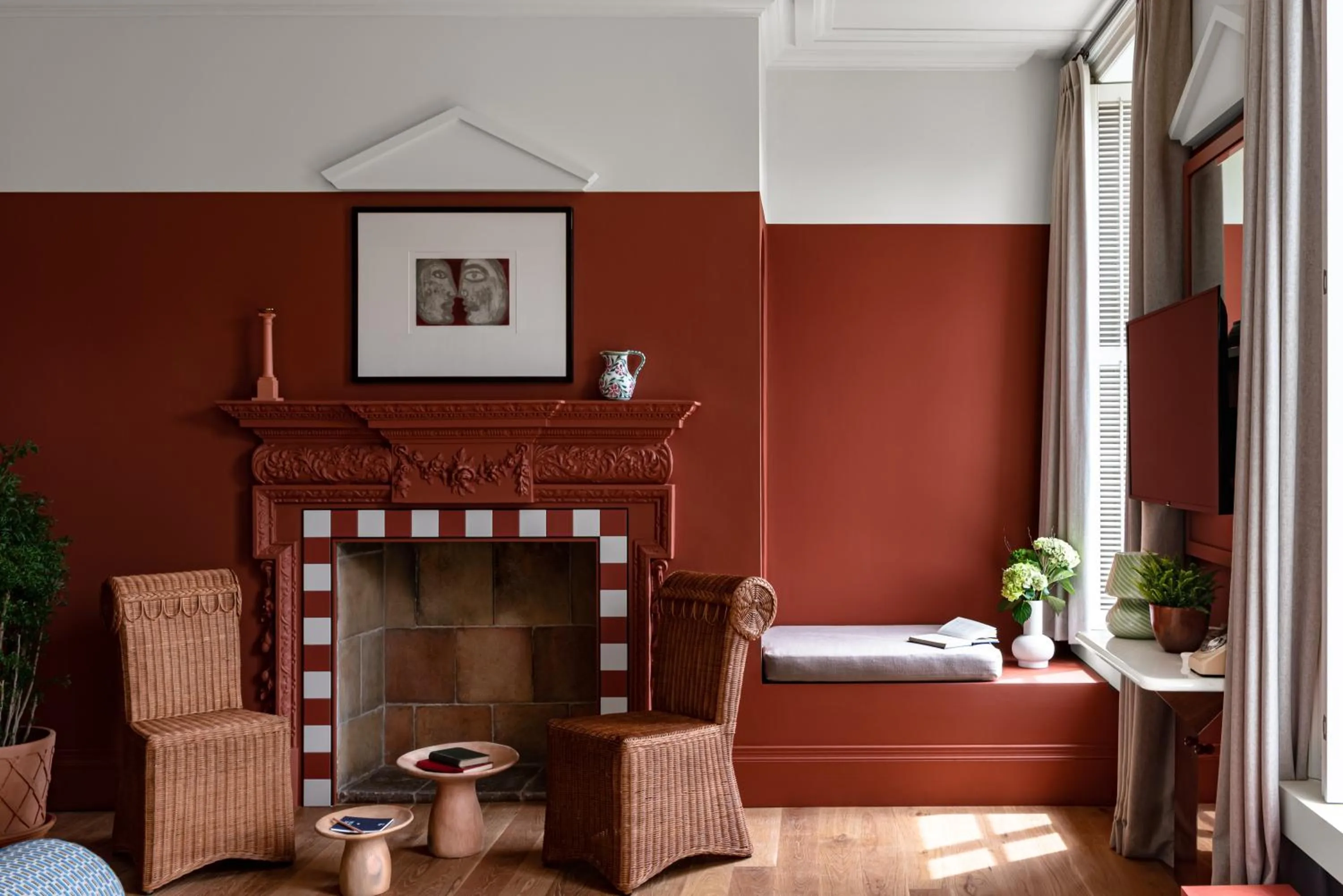 Decorative detail, Bed in Cowley Manor Experimental