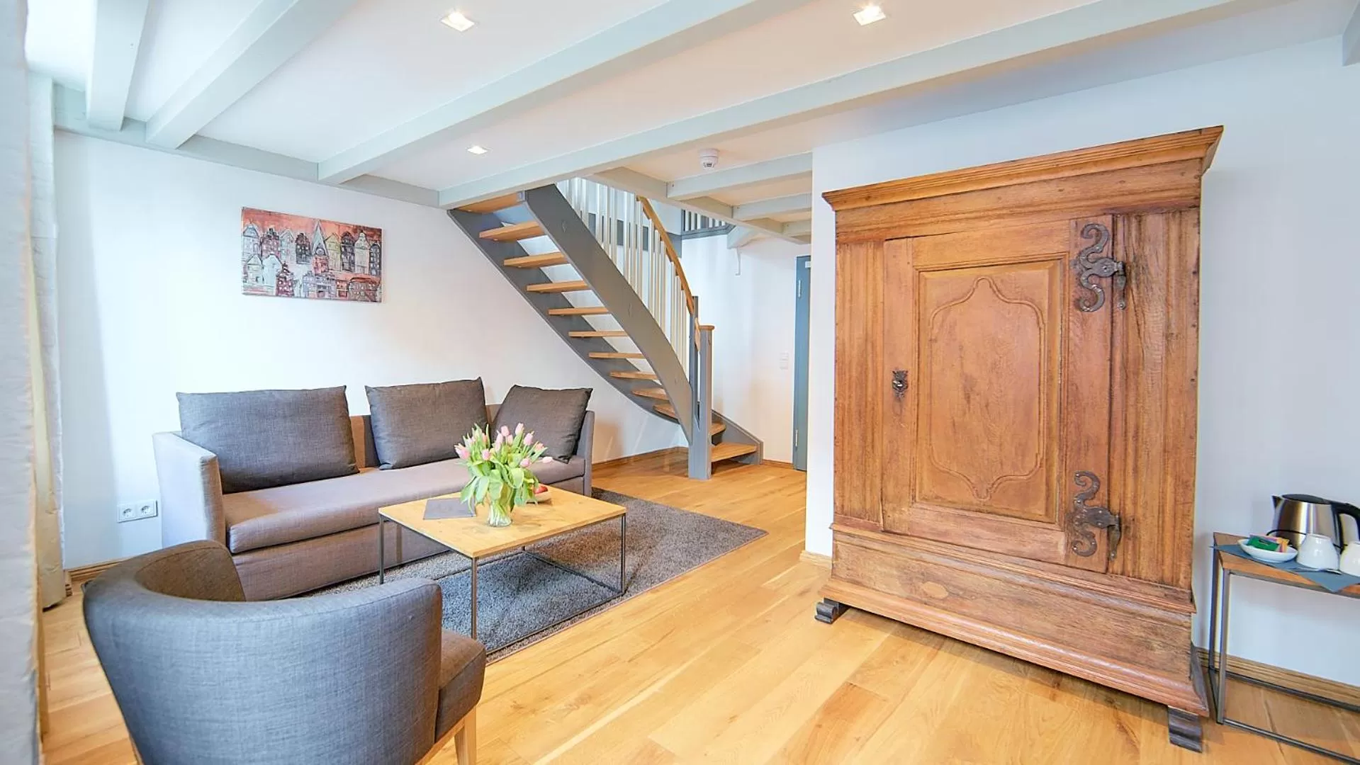 Living room in Anno 1433 Hotel Lüneburg