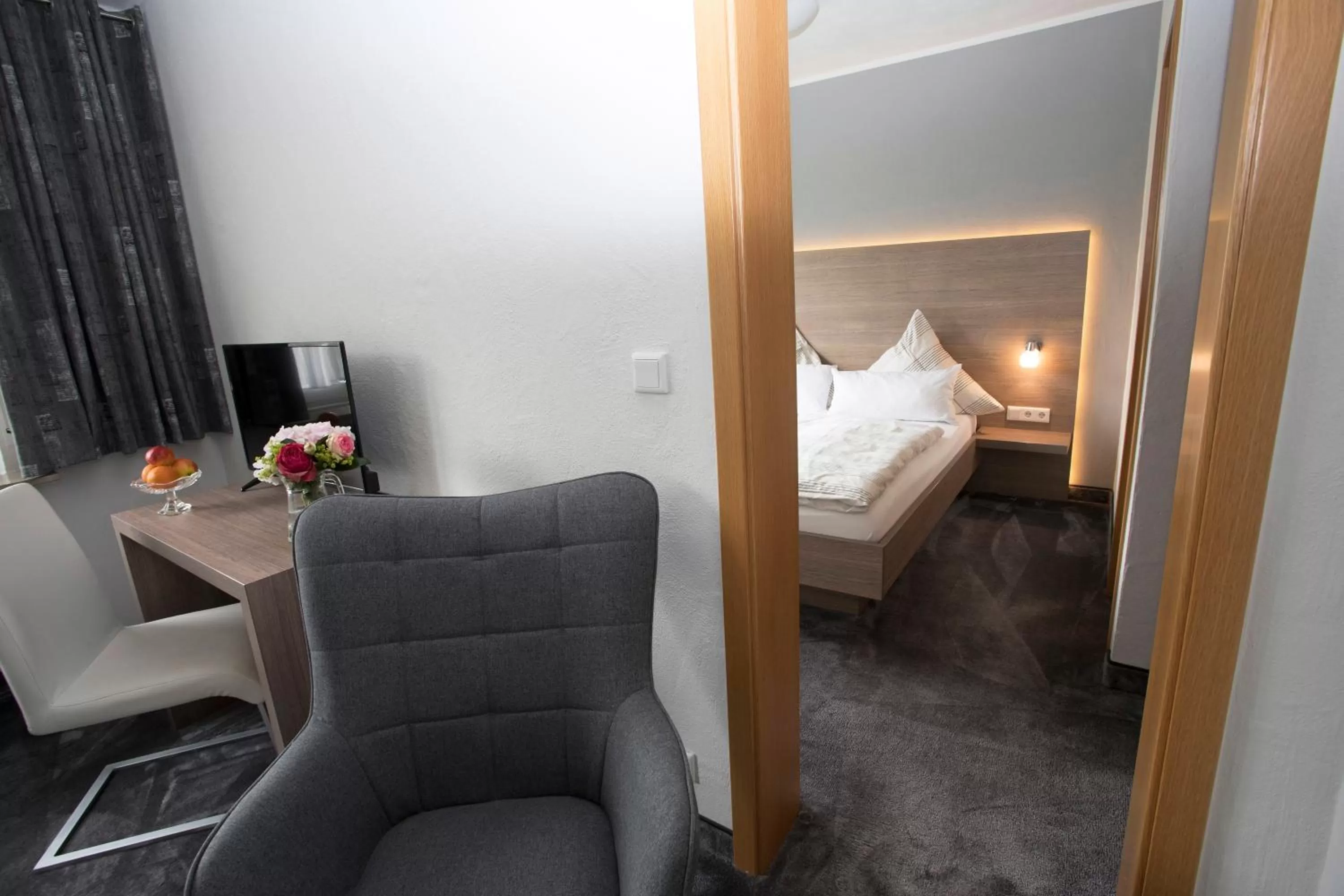 Decorative detail, Bed in Hotel Forsthaus