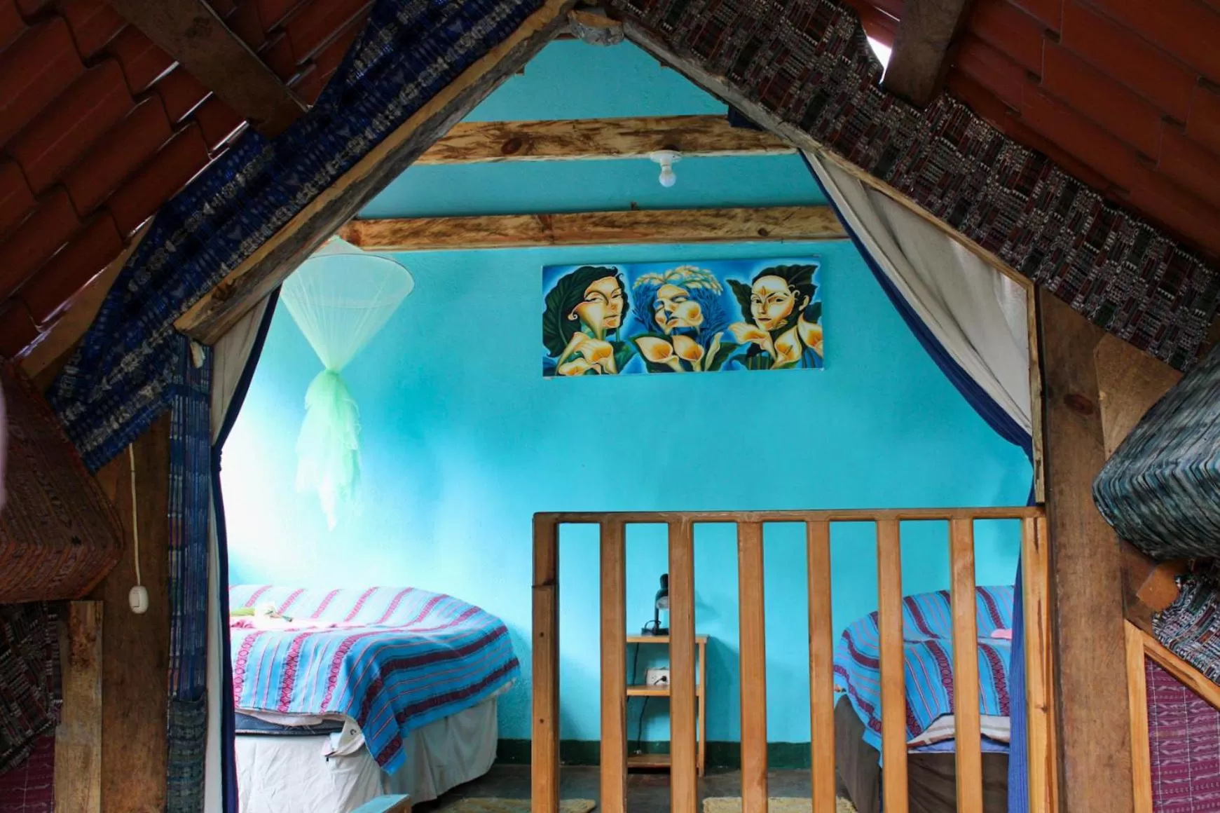 Bed in Eco-Hotel Mayachik