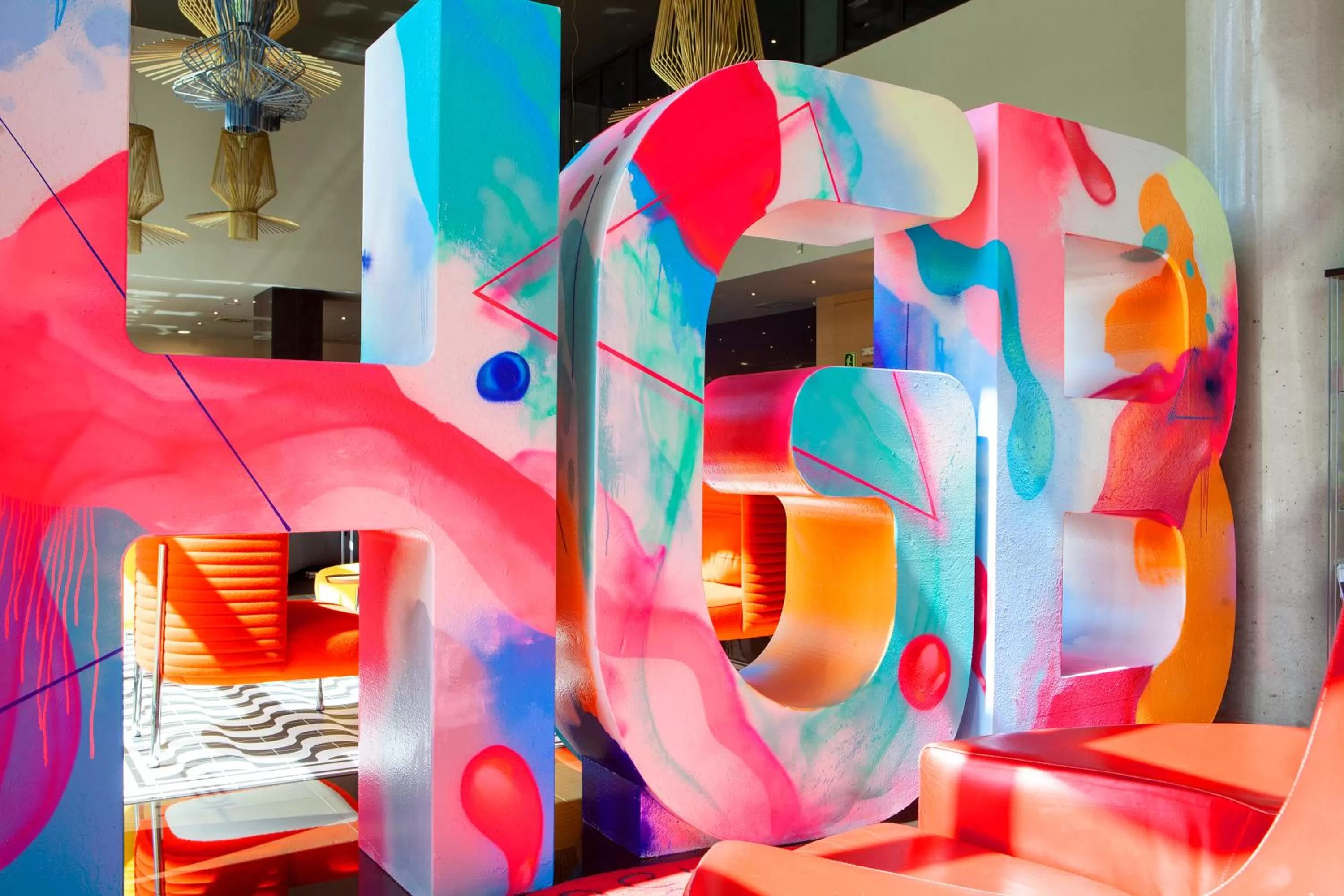 Lobby or reception in Spirit Hotel Gran Bilbao