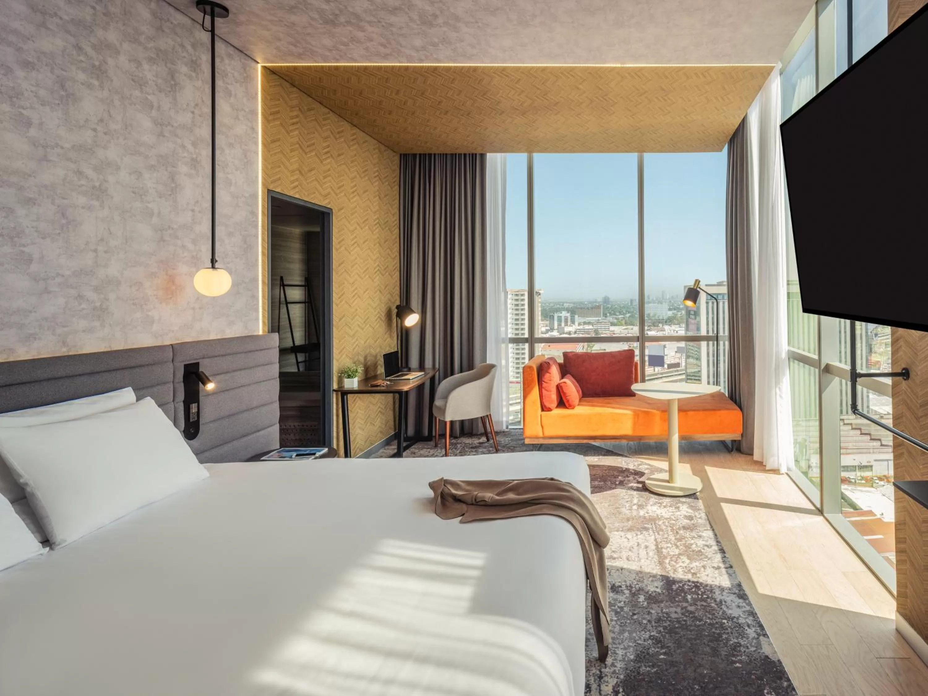 Bed in Novotel Mexico City Toreo