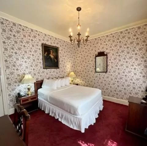 Bed in Copper Queen Hotel