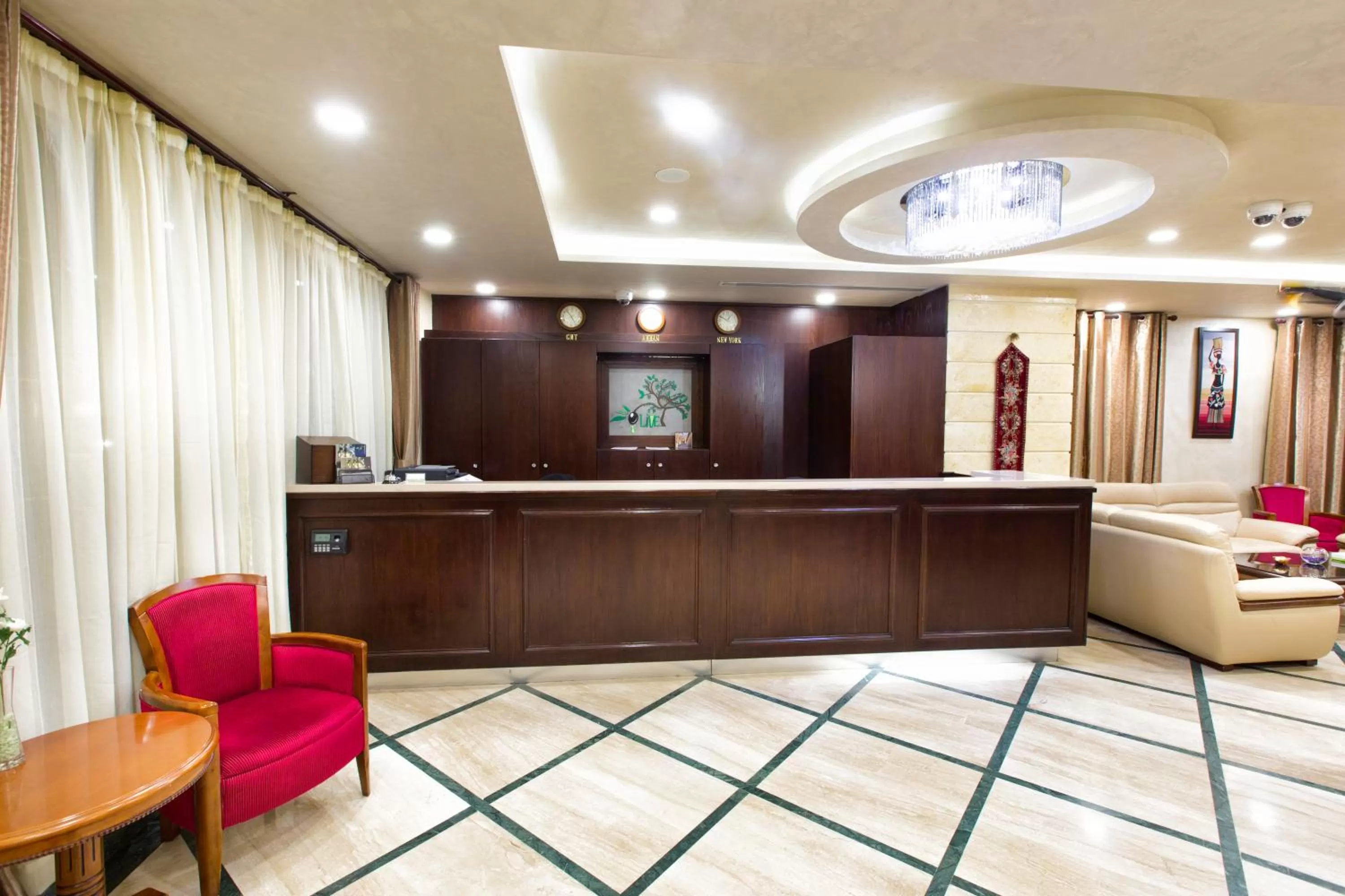Lobby or reception in Olive Hotel Amman