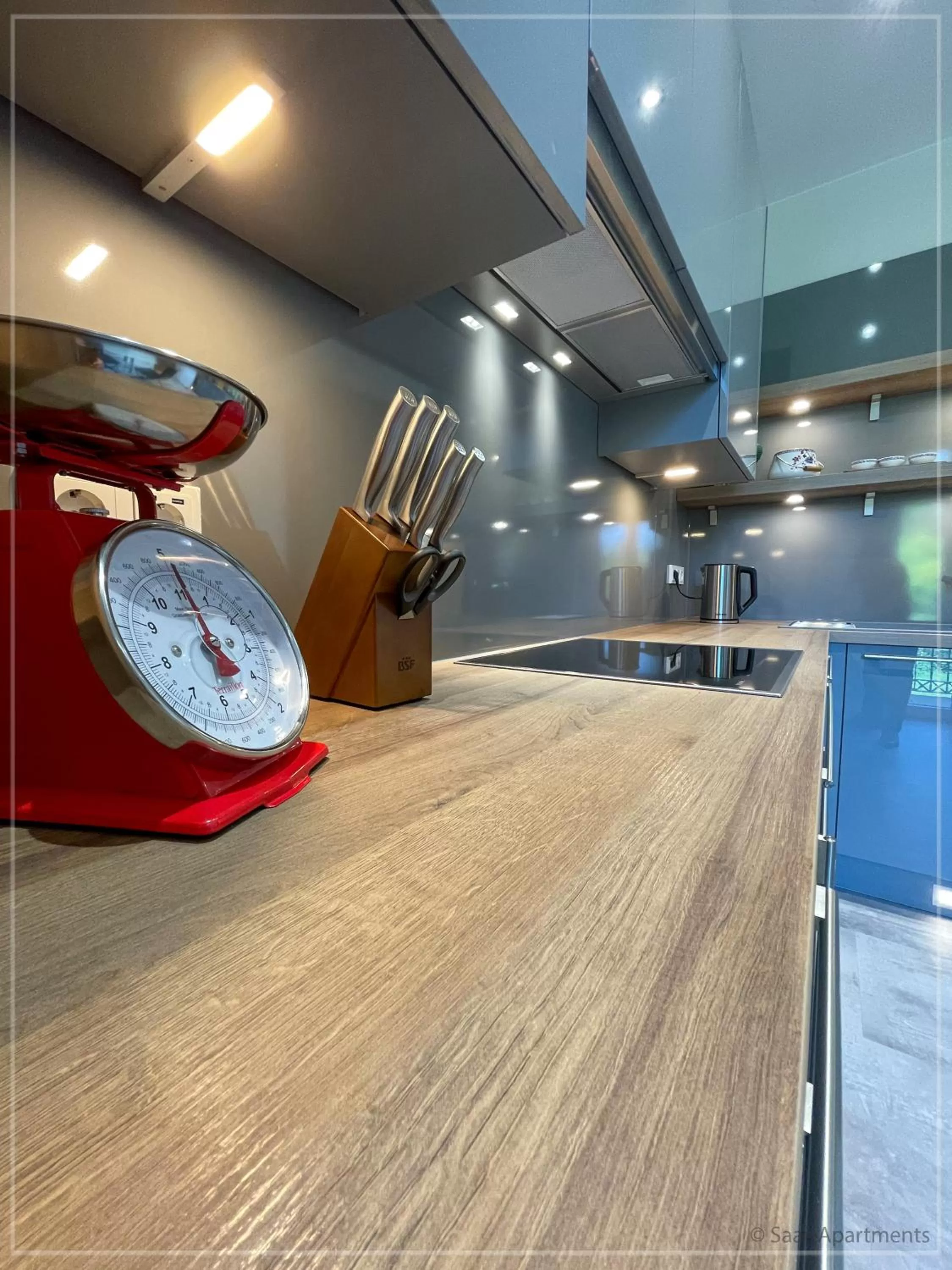 Kitchen or kitchenette in Saar-Apartments