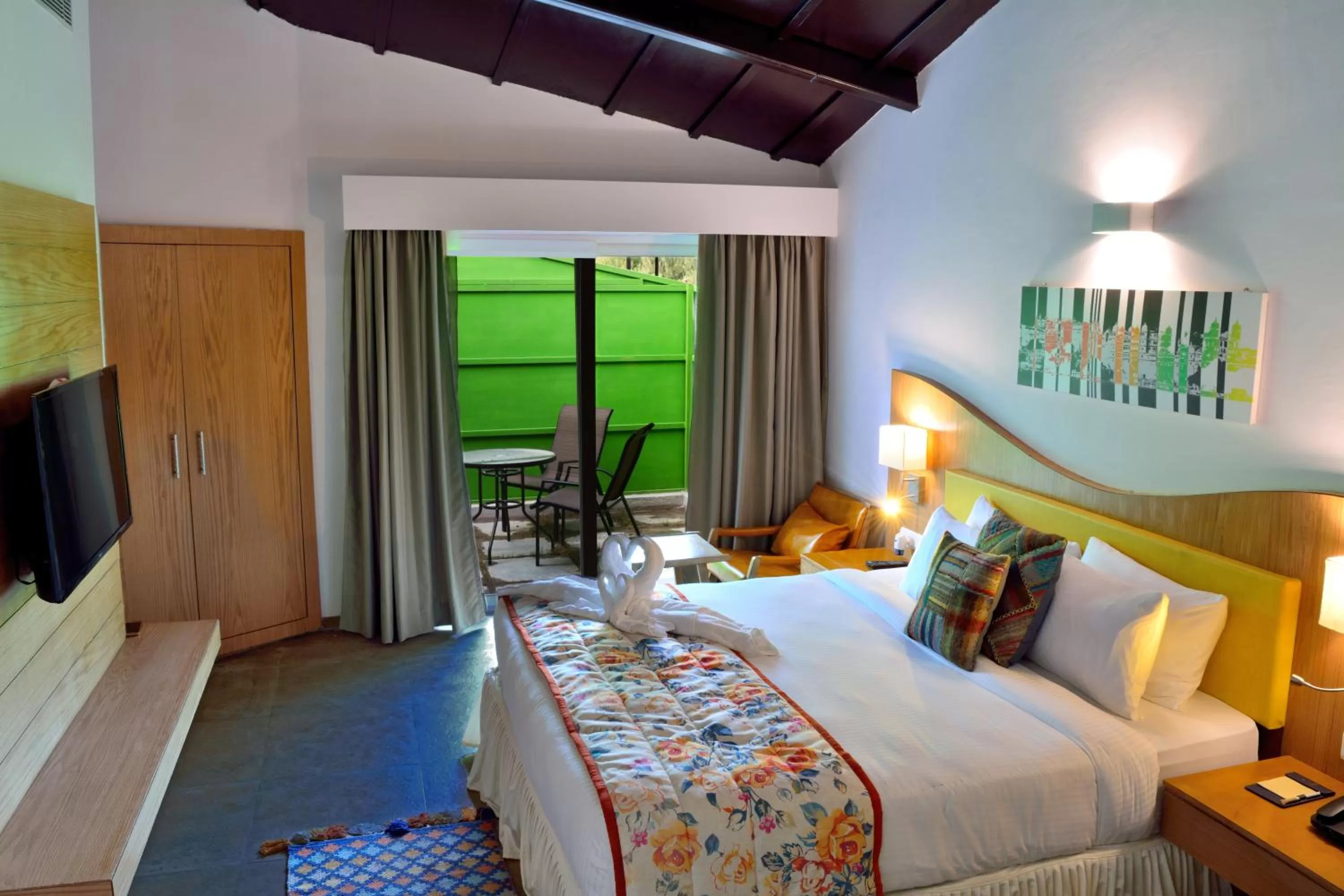 Photo of the whole room, Bed in Bamboo Saa Resort & Spa - Udaipur