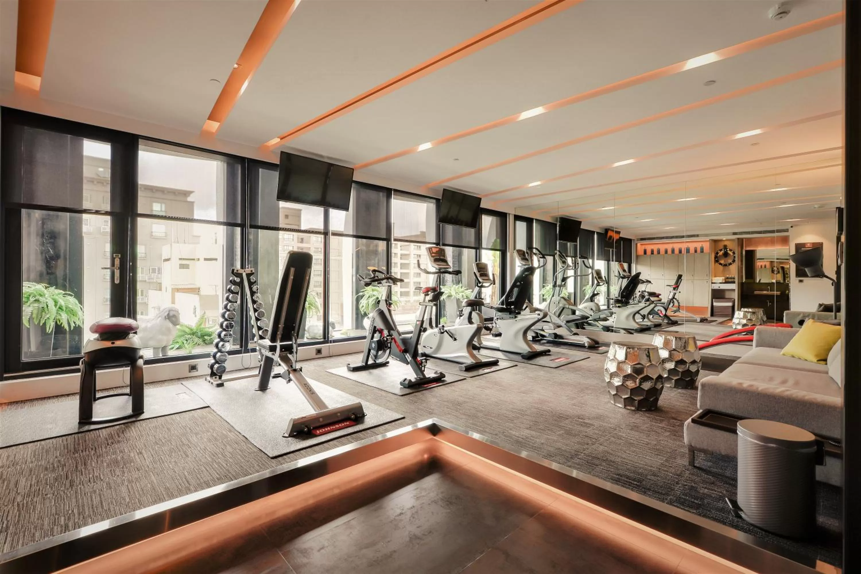 Fitness centre/facilities in Starhaus Hotel