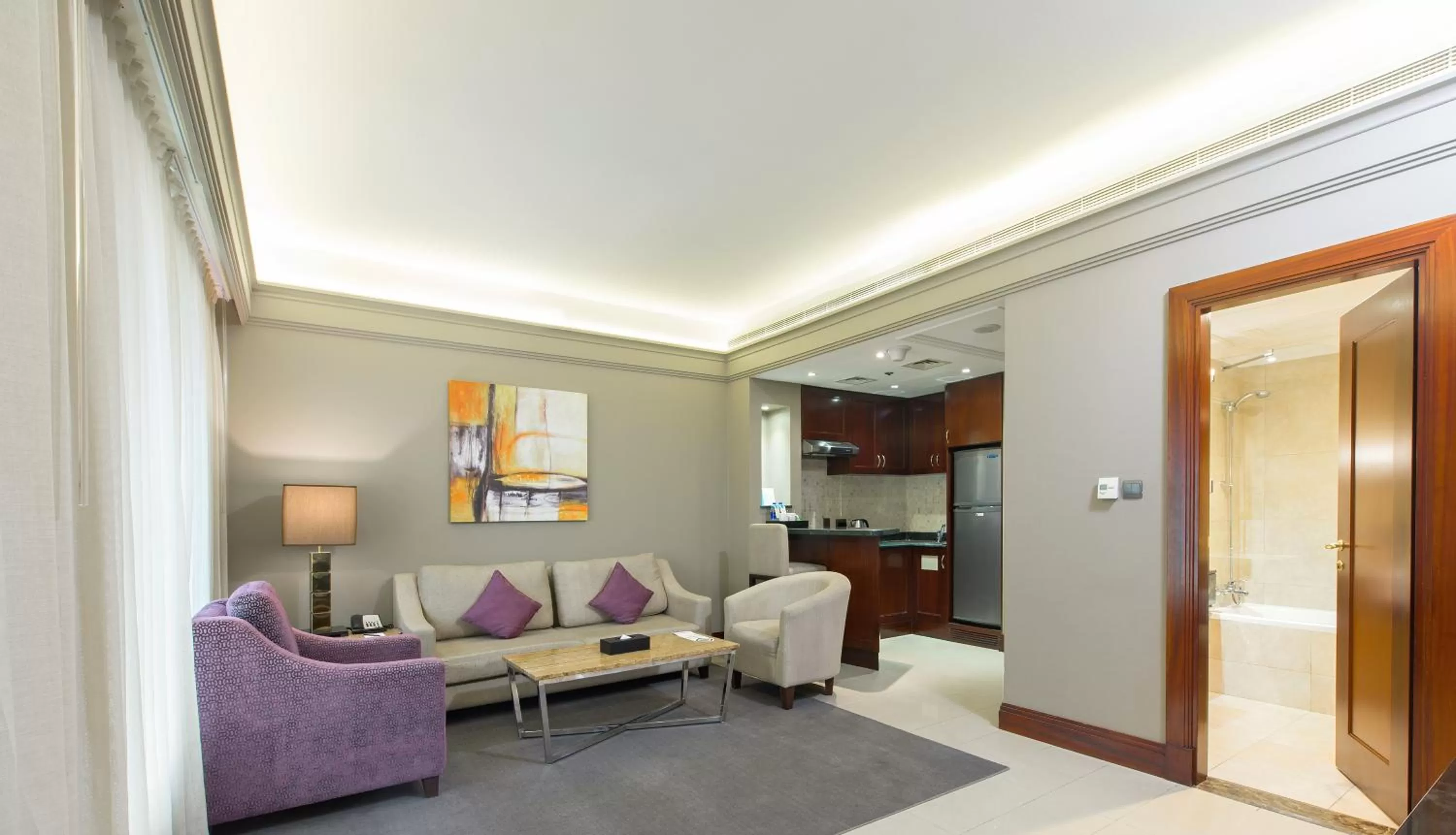 Living room in Somewhere Hotel Apartment