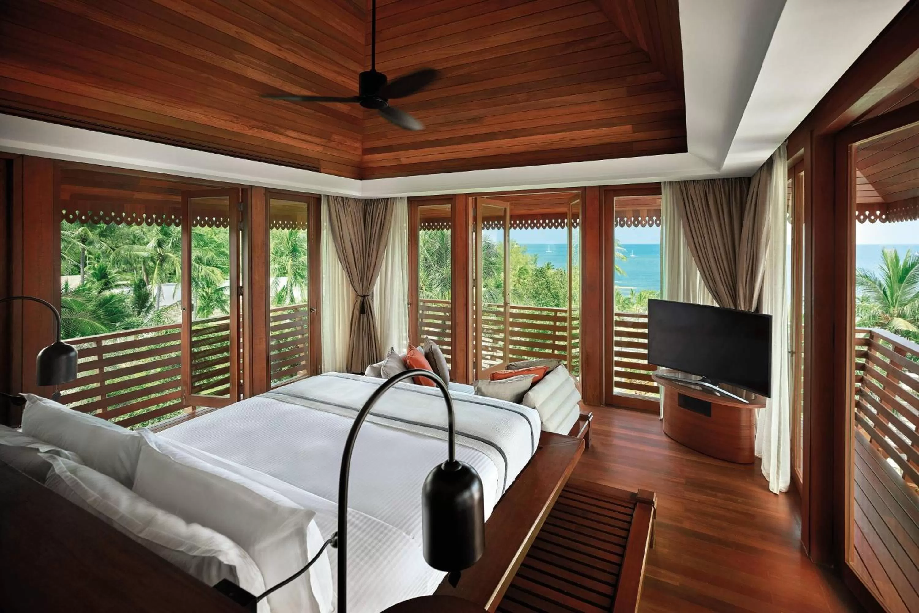 Bedroom, Bed in The Ritz-Carlton, Koh Samui