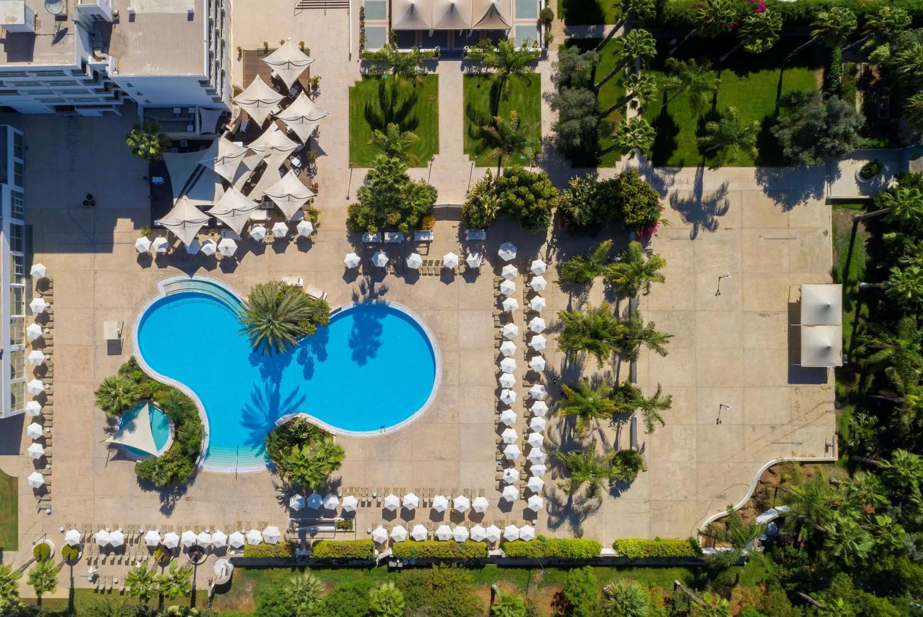 Pool view in Hilton Nicosia