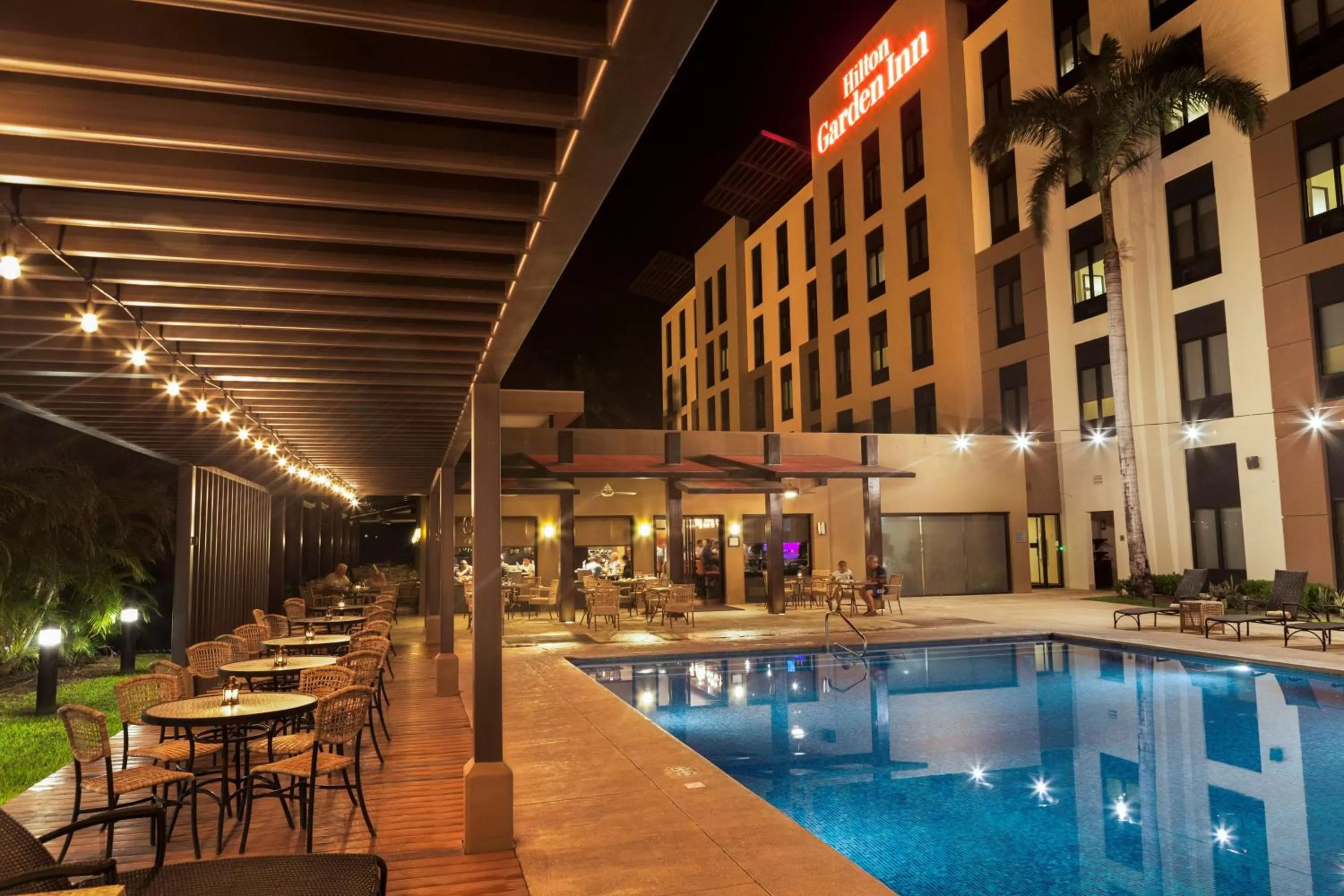 Pool view in Hilton Garden Inn Guanacaste Airport