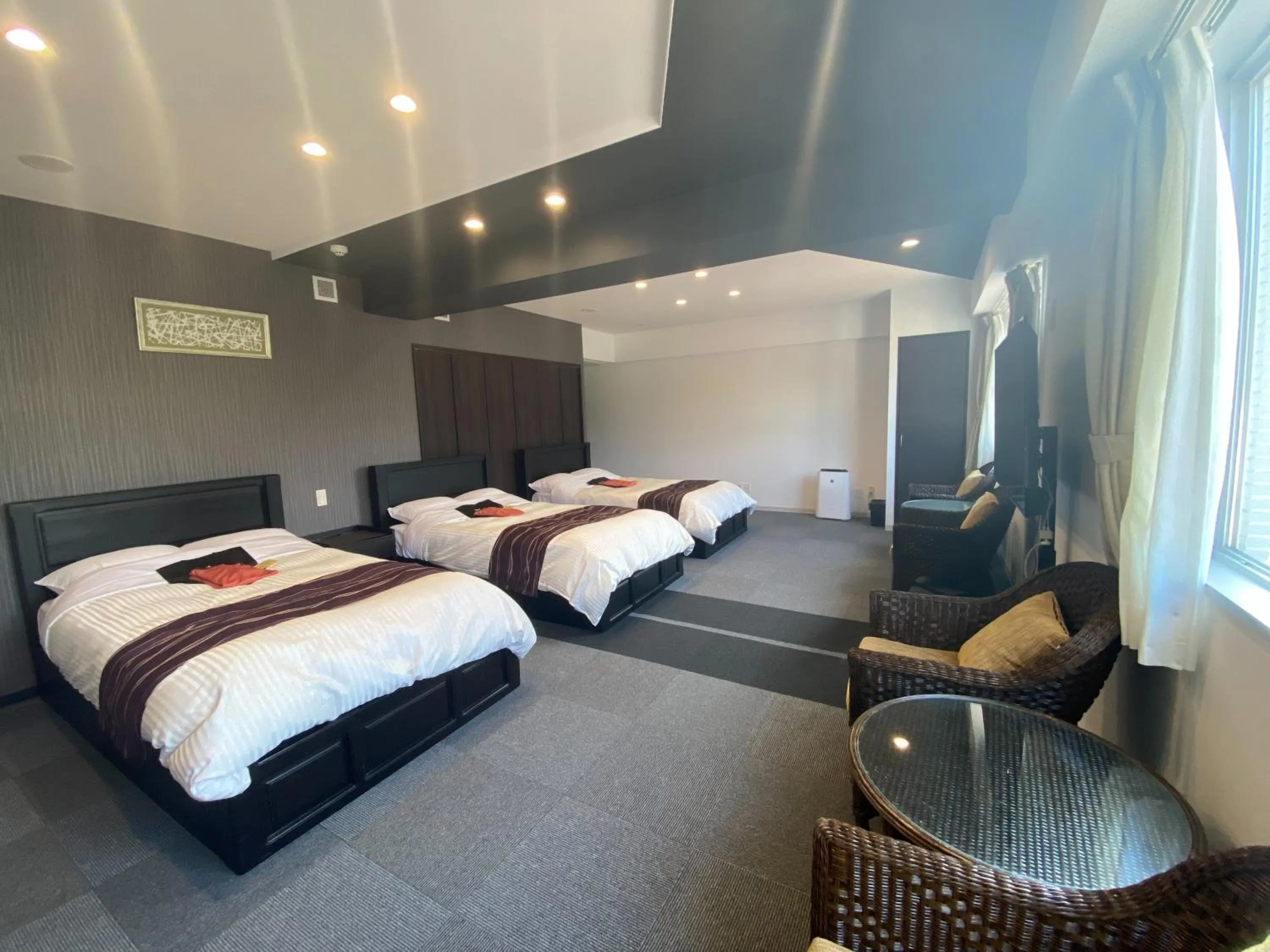 Bed in Morinoyu Resort