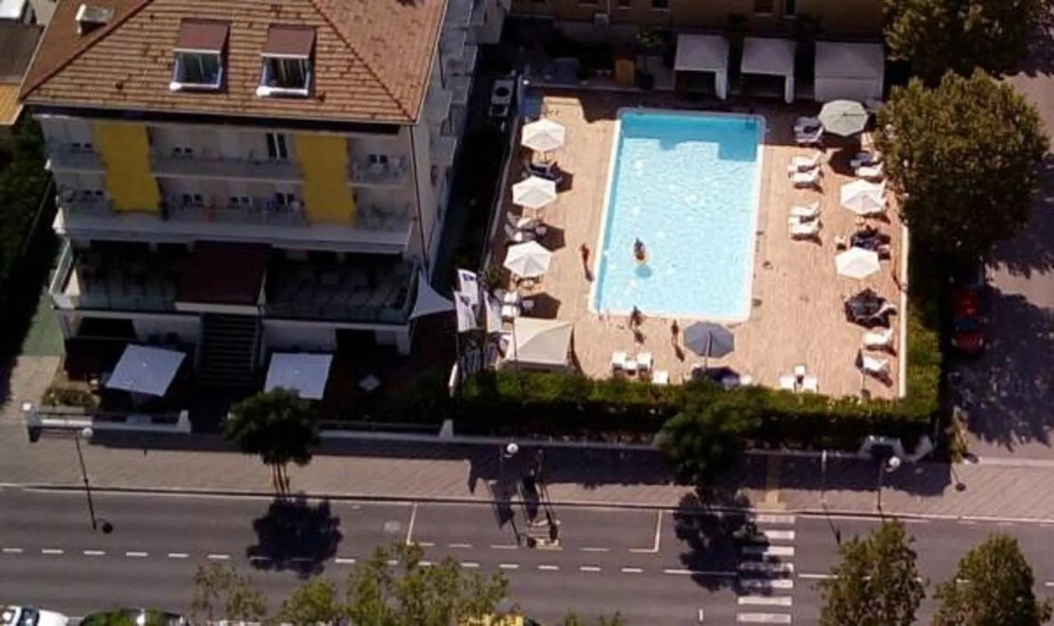 Bird's eye view in Hotel St. Moritz