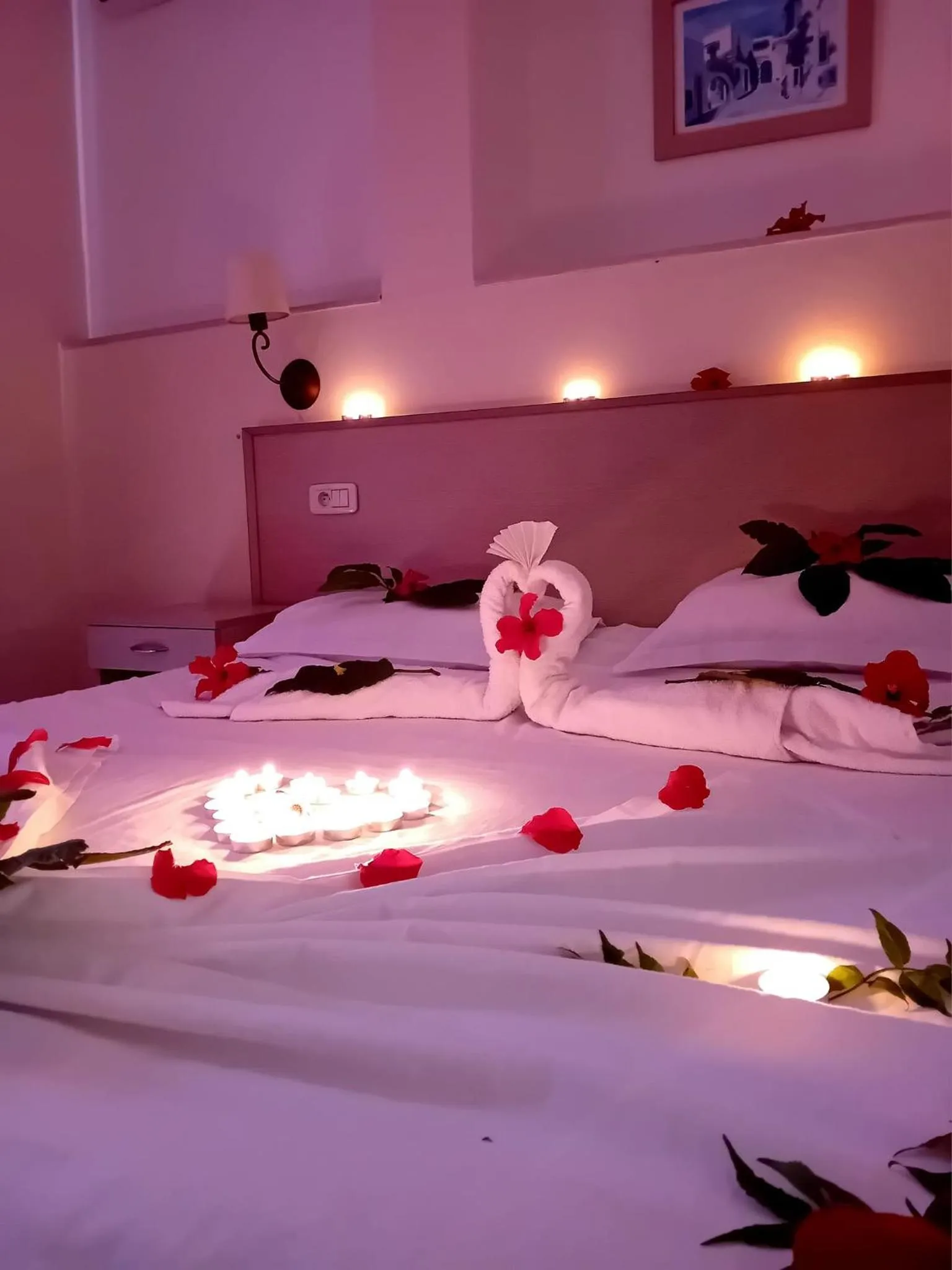 Bed in Hôtel Romane