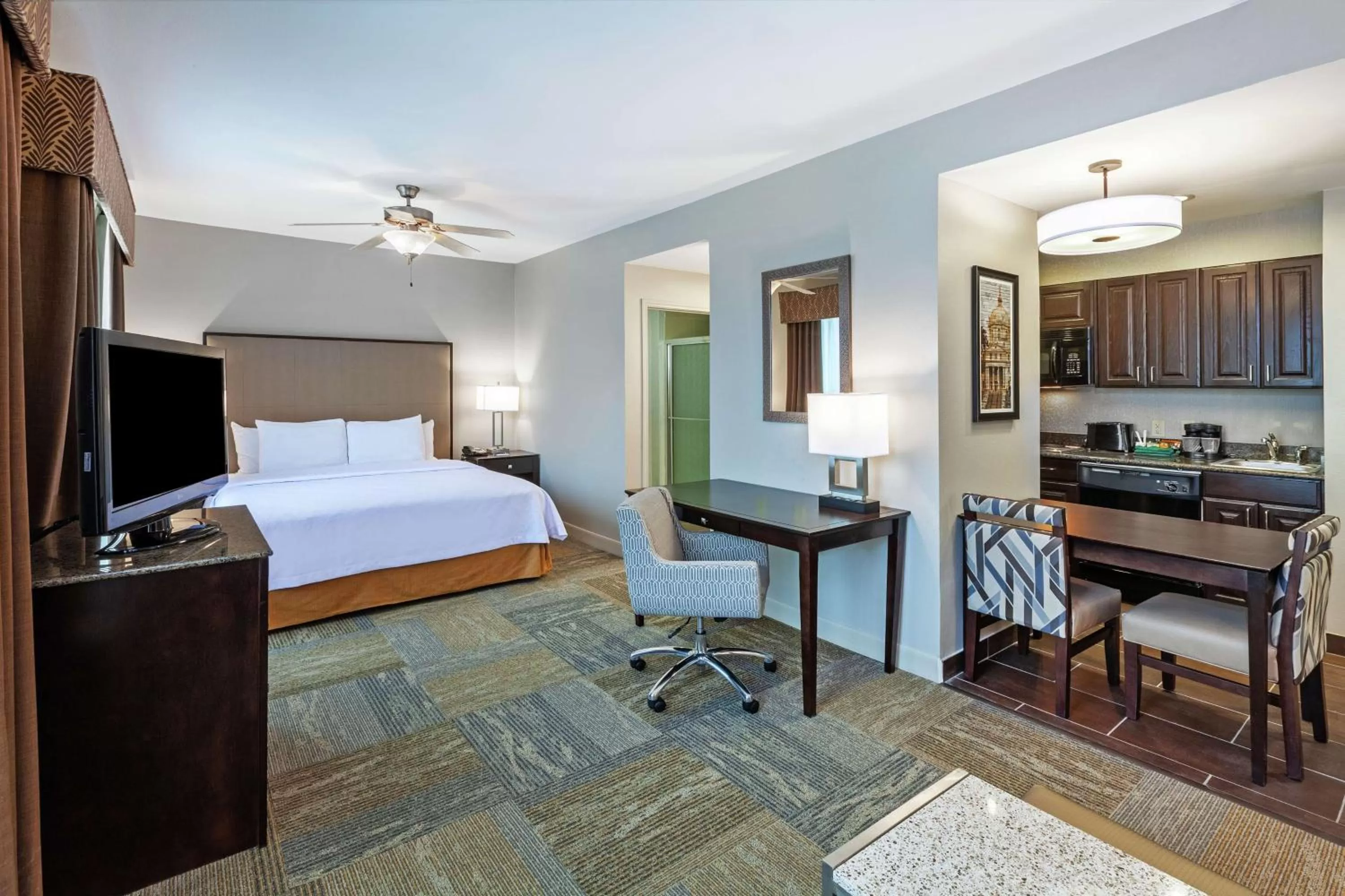 Bedroom, Bed in Homewood Suites by Hilton Waco