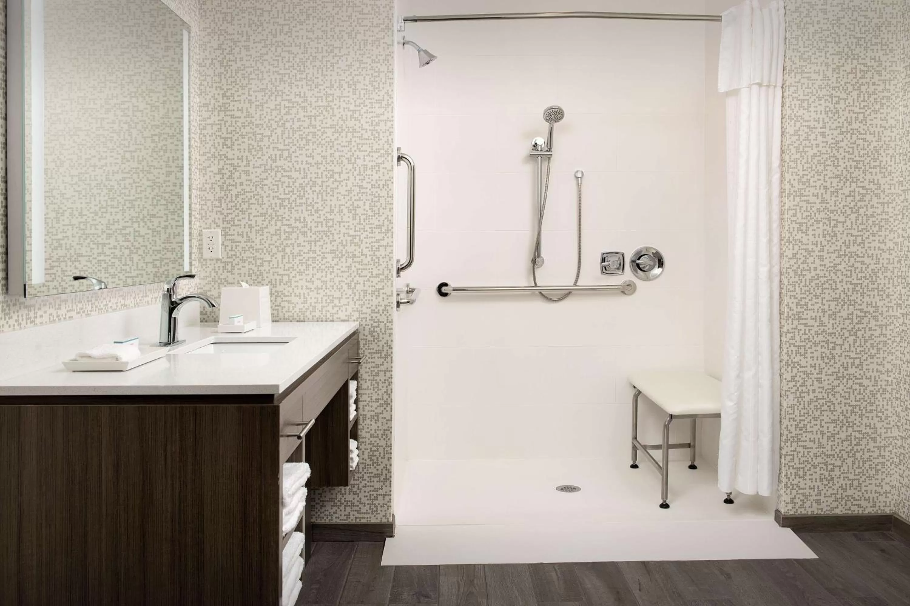 Bathroom in Home2 Suites By Hilton Kenner New Orleans Arpt