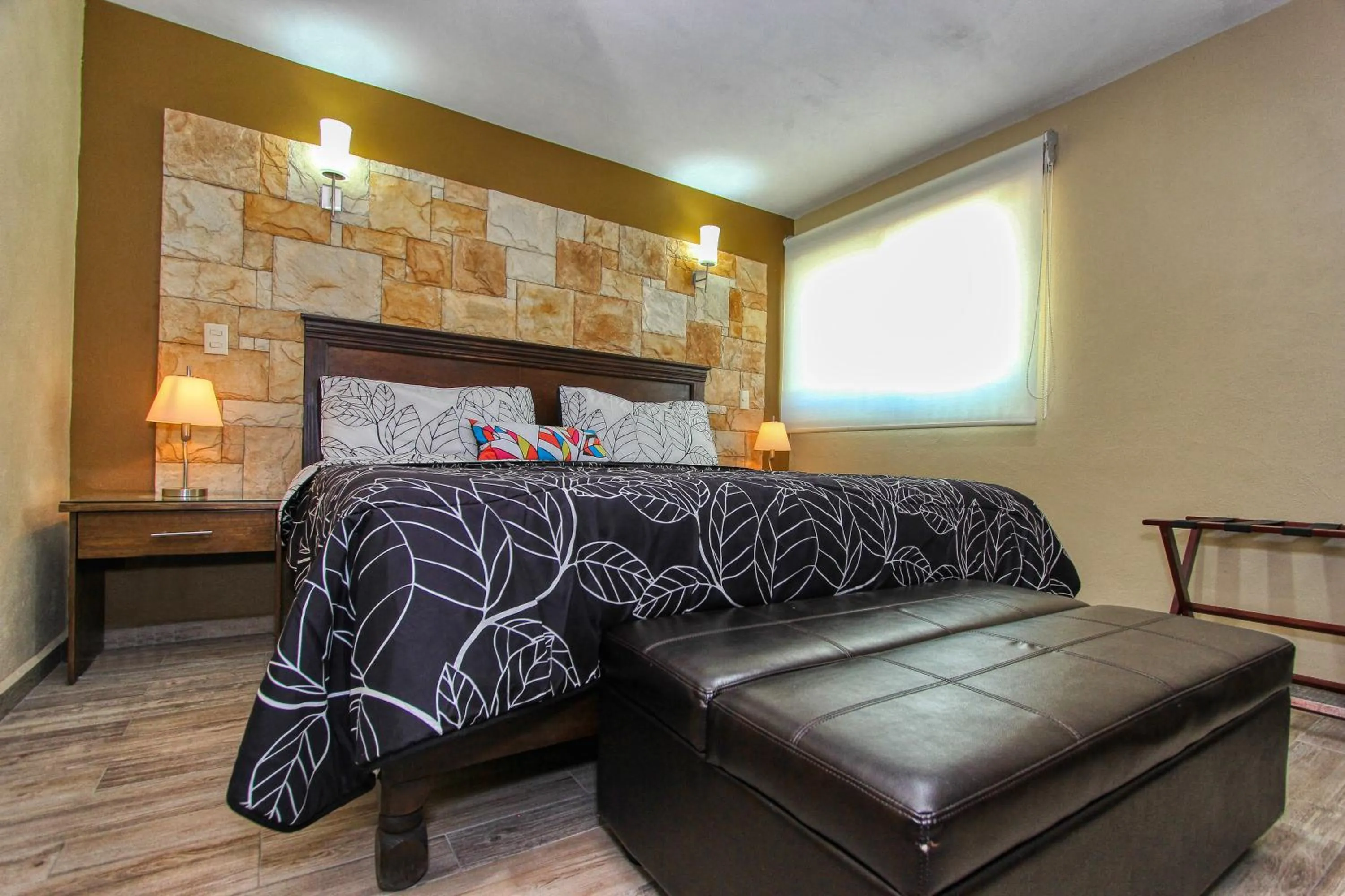 Bed in Hotel Mansion del Cantador