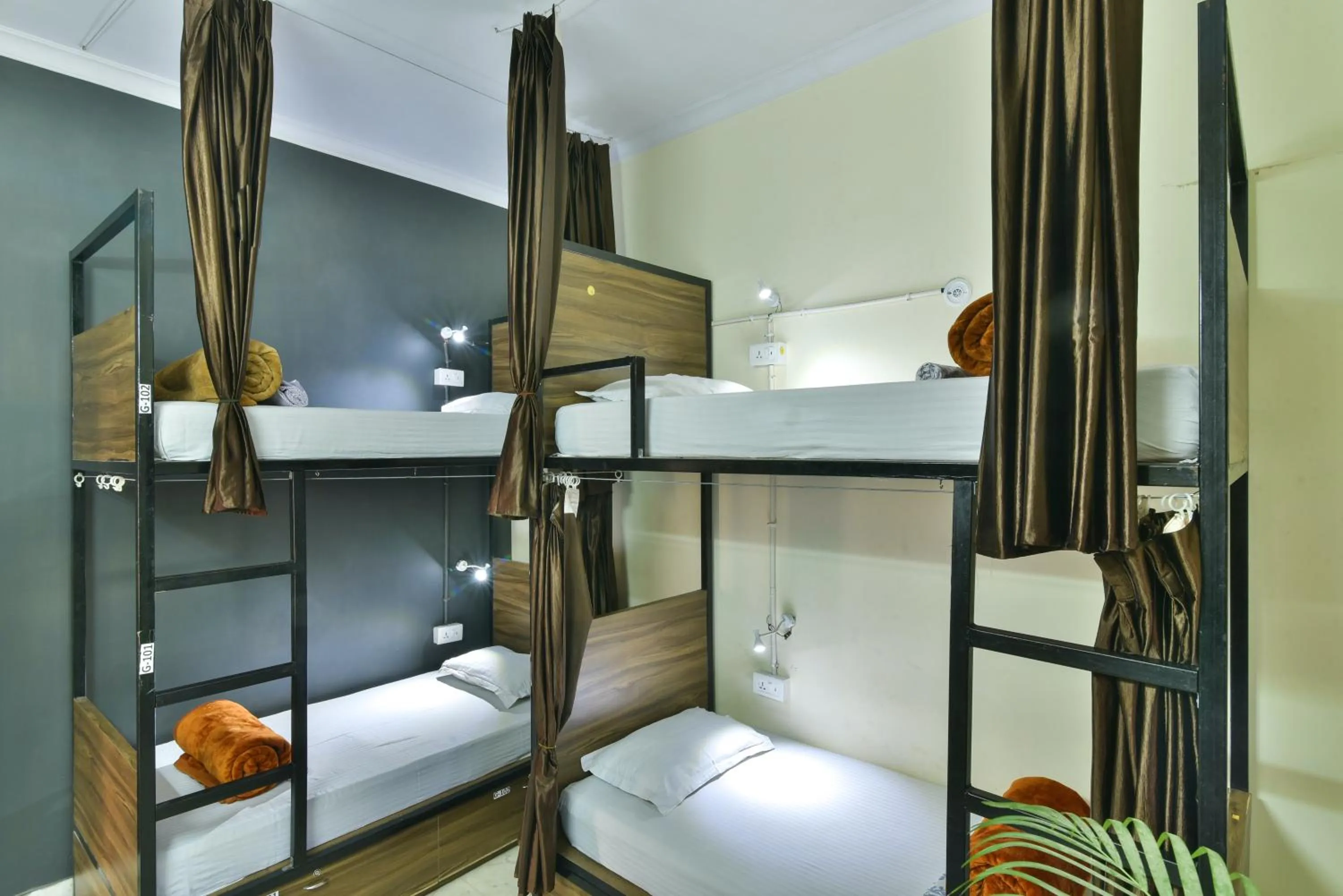 Bed in Hoztel Jaipur