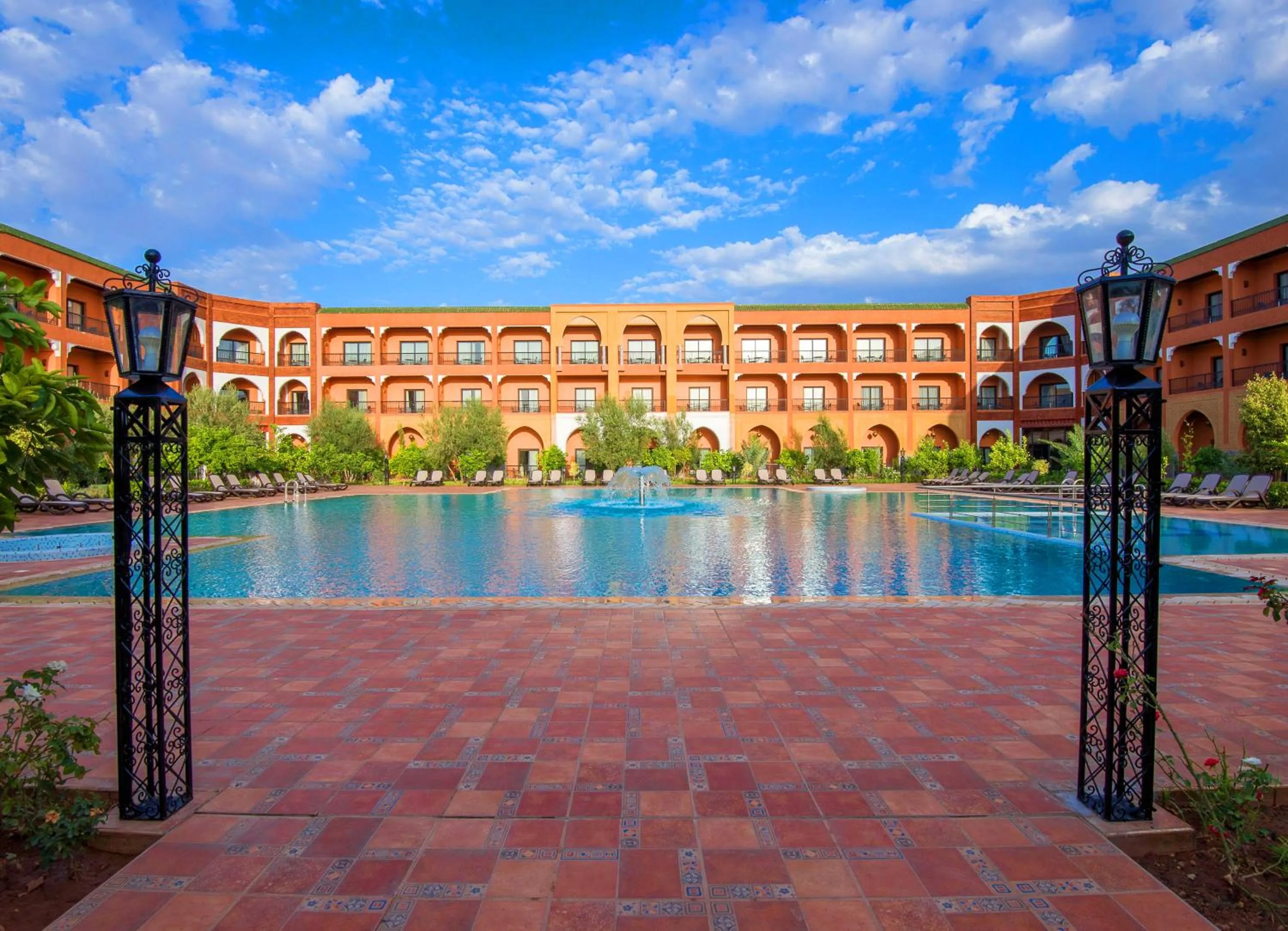 Pool view in Ennakhil Marrakech Hotel & SPA