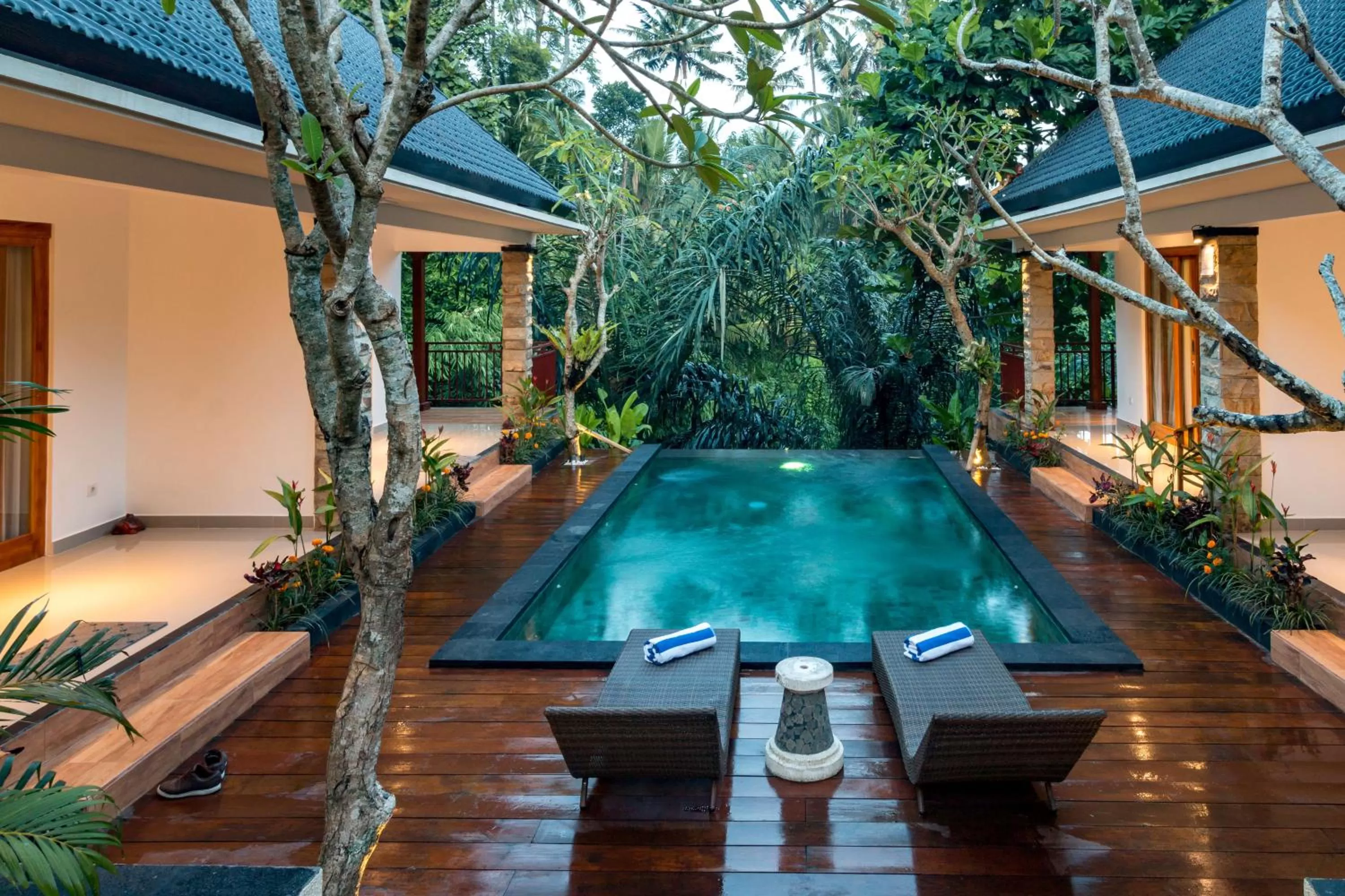 Pool view in The Pesaren Ubud
