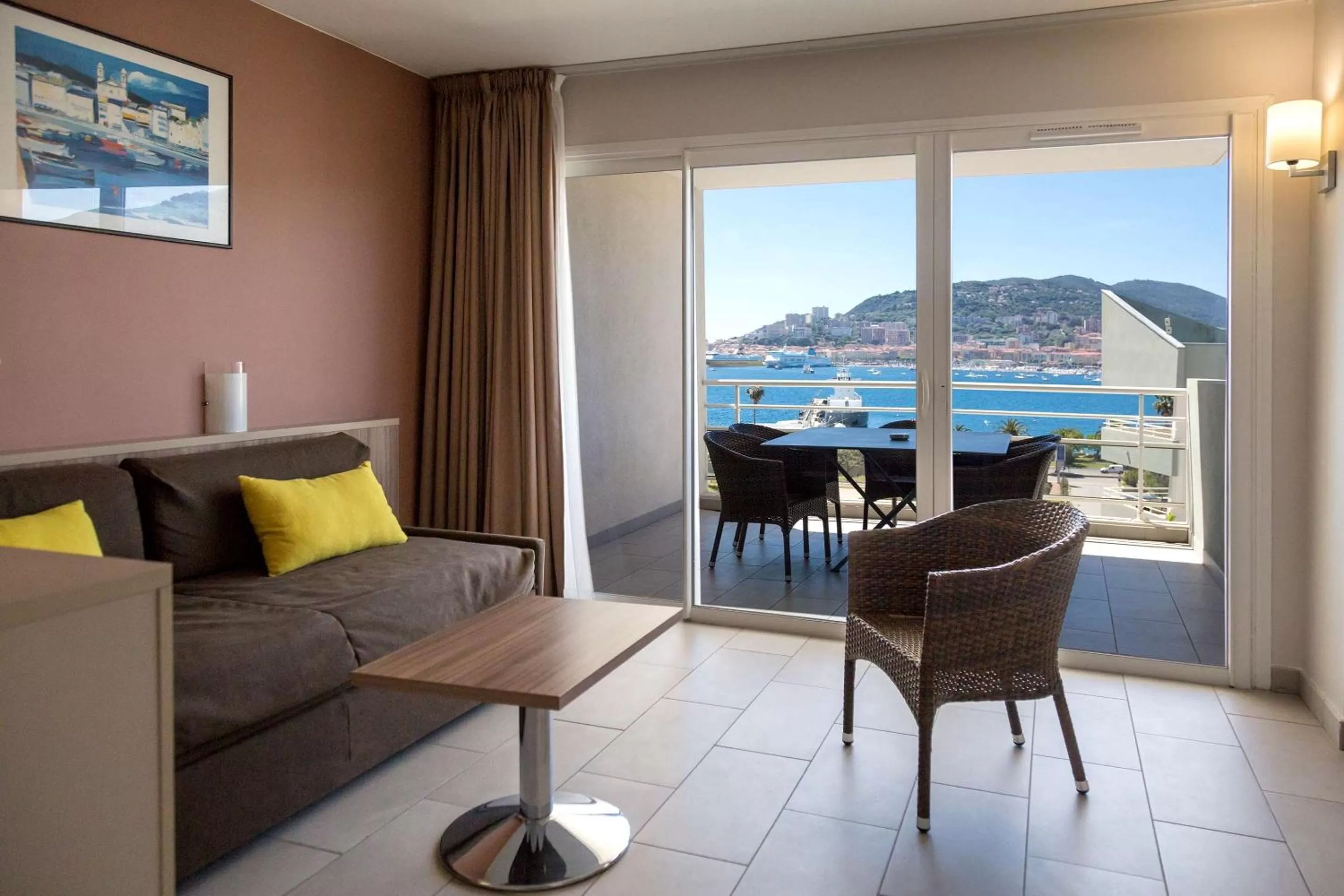 Three-Room Suite with Terrace and Sea View in Best Western Plus Ajaccio Amirauté